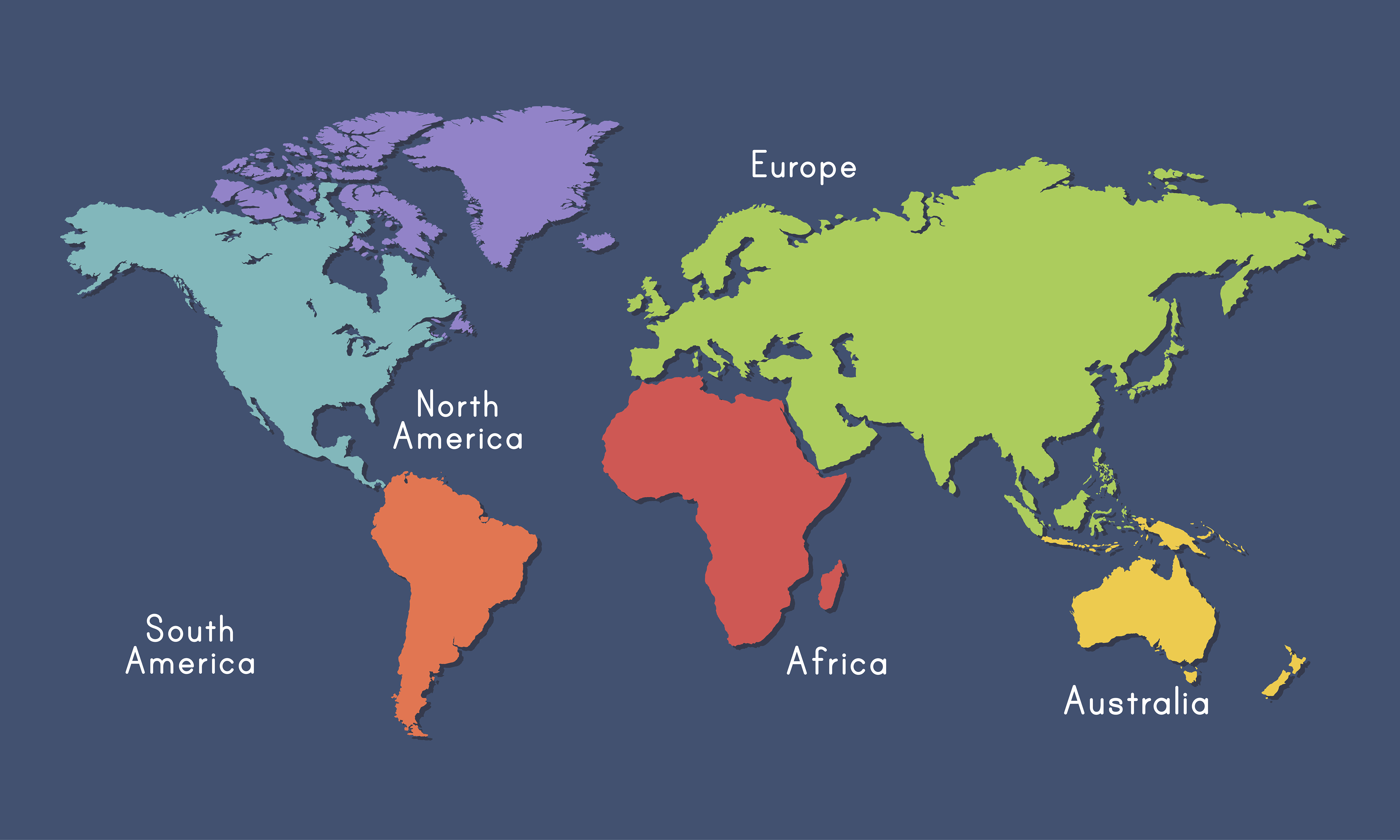 Illustration Of World Map Isolated Download Free Vectors Clipart