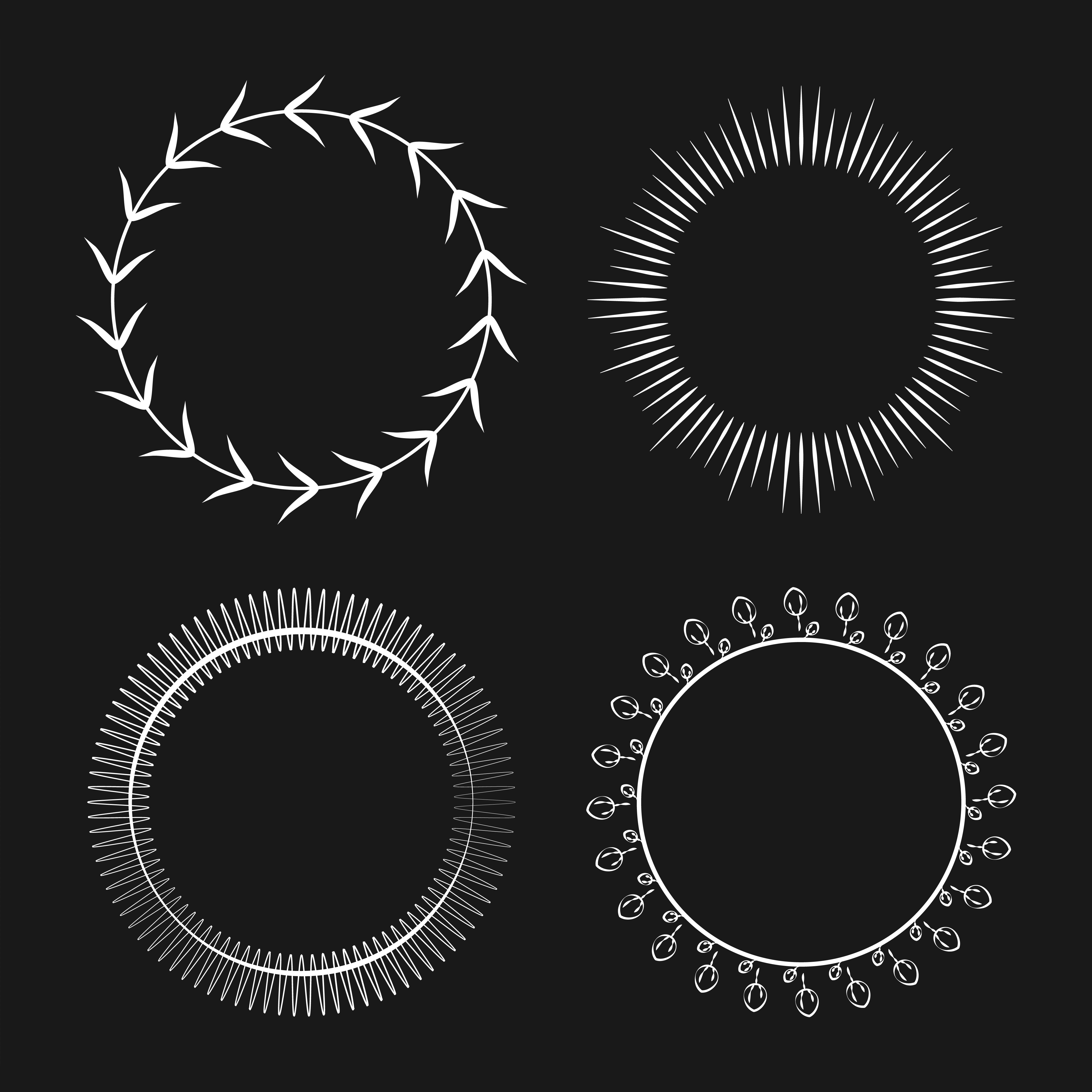 Download Collection of round ornament design vector - Download Free ...
