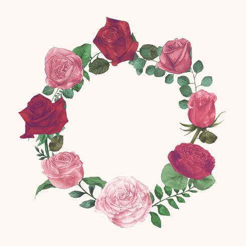 Roses wreath