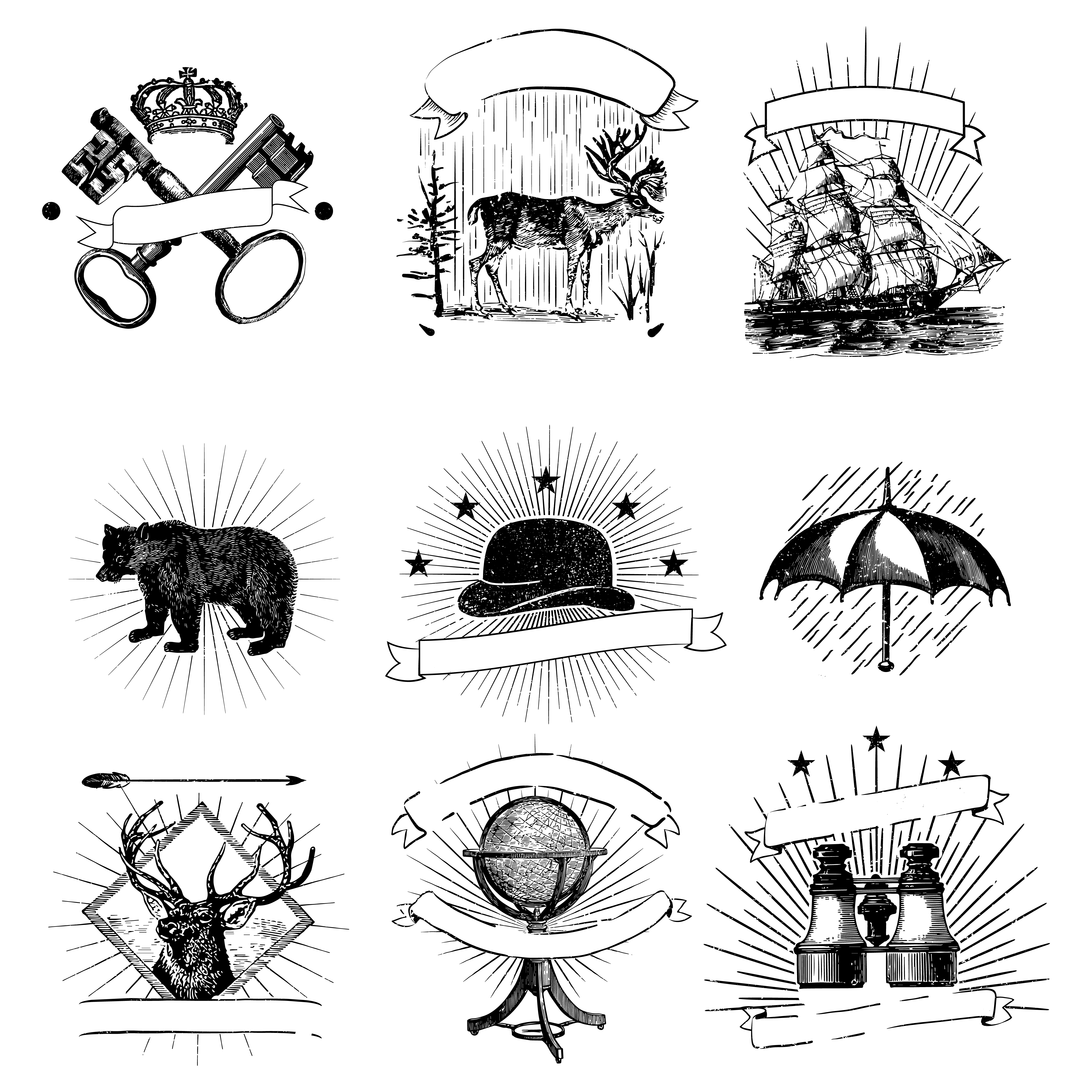 Download Vintage logos collection - Download Free Vectors, Clipart ...