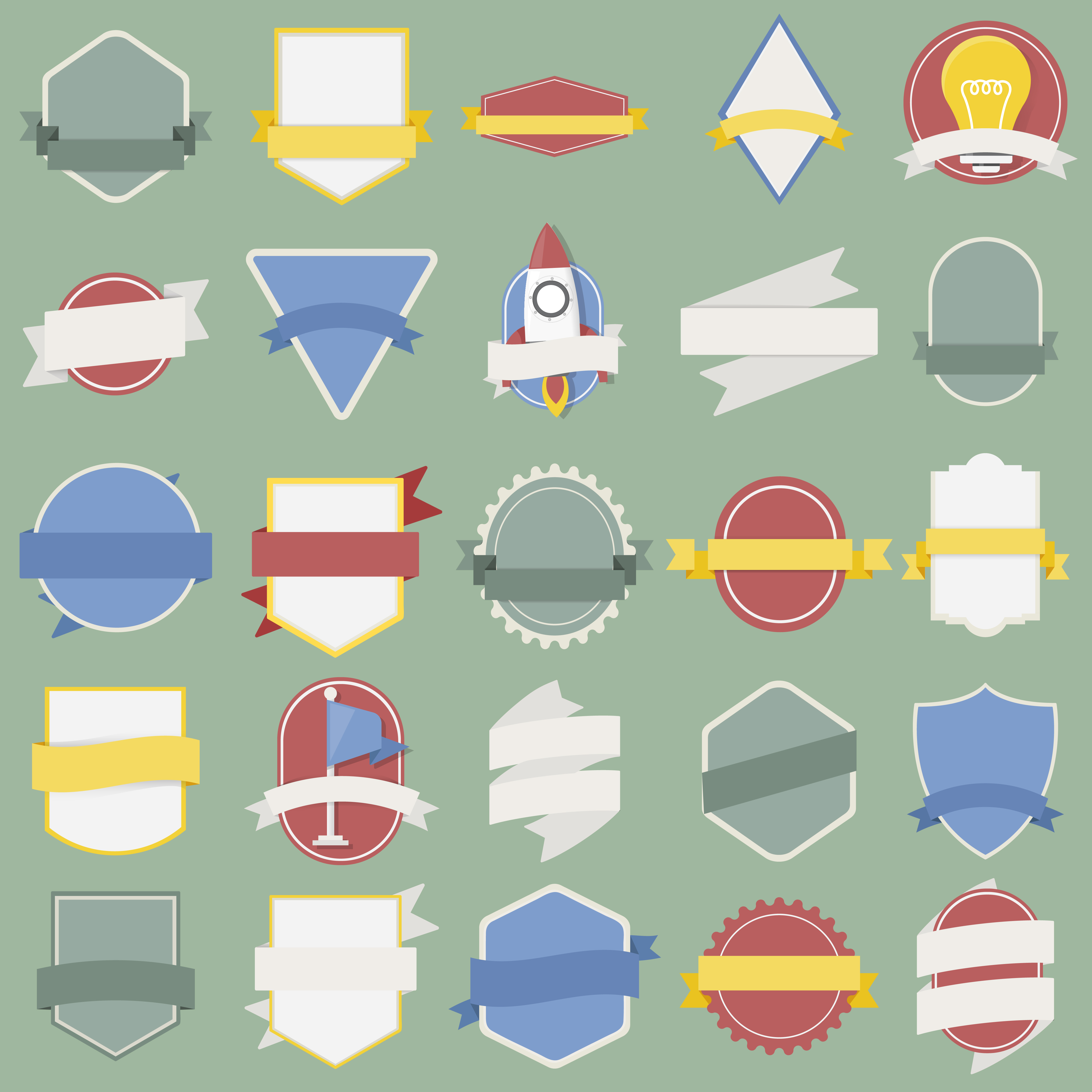 Download Illustration of badges collection - Download Free Vectors, Clipart Graphics & Vector Art