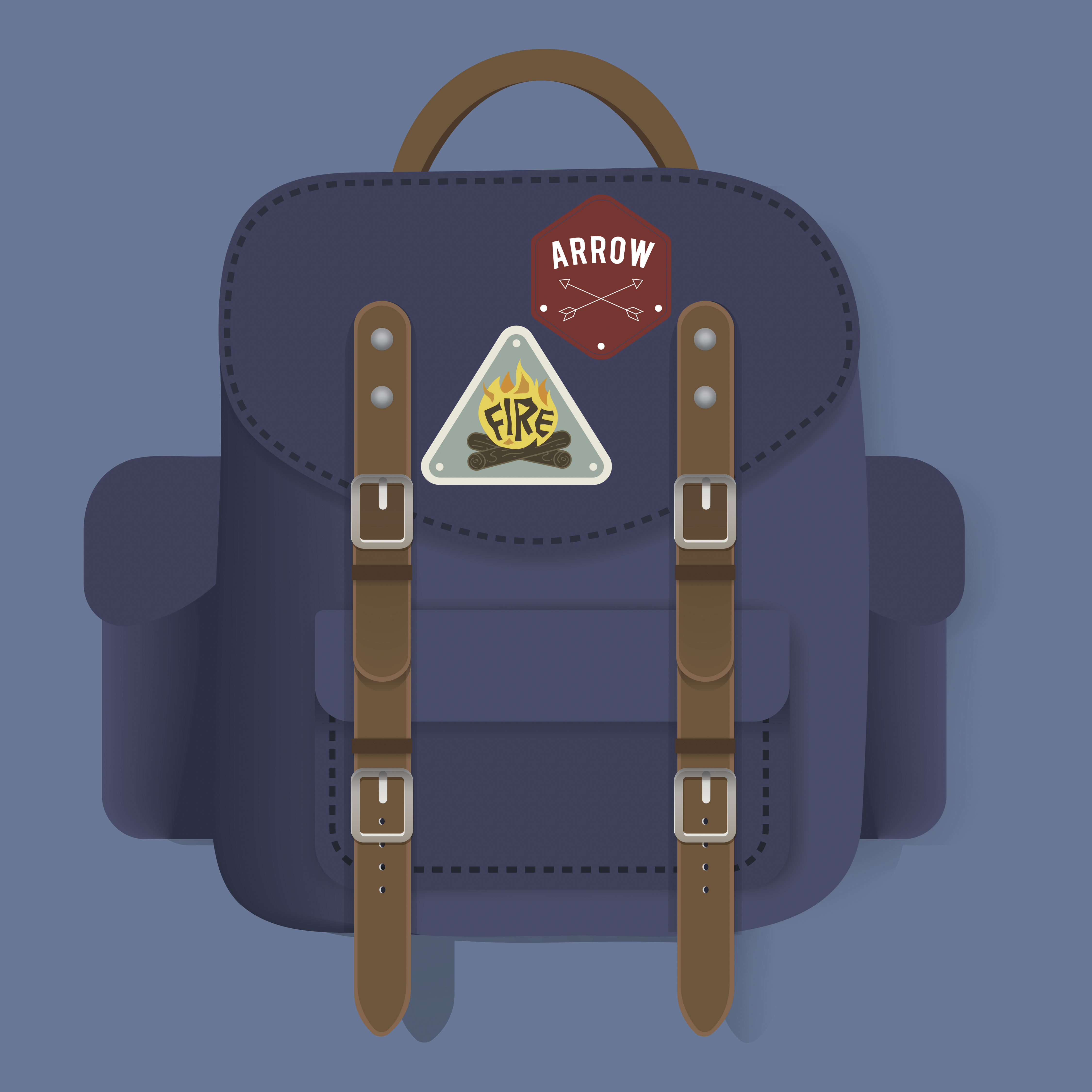 travelling bag graphics