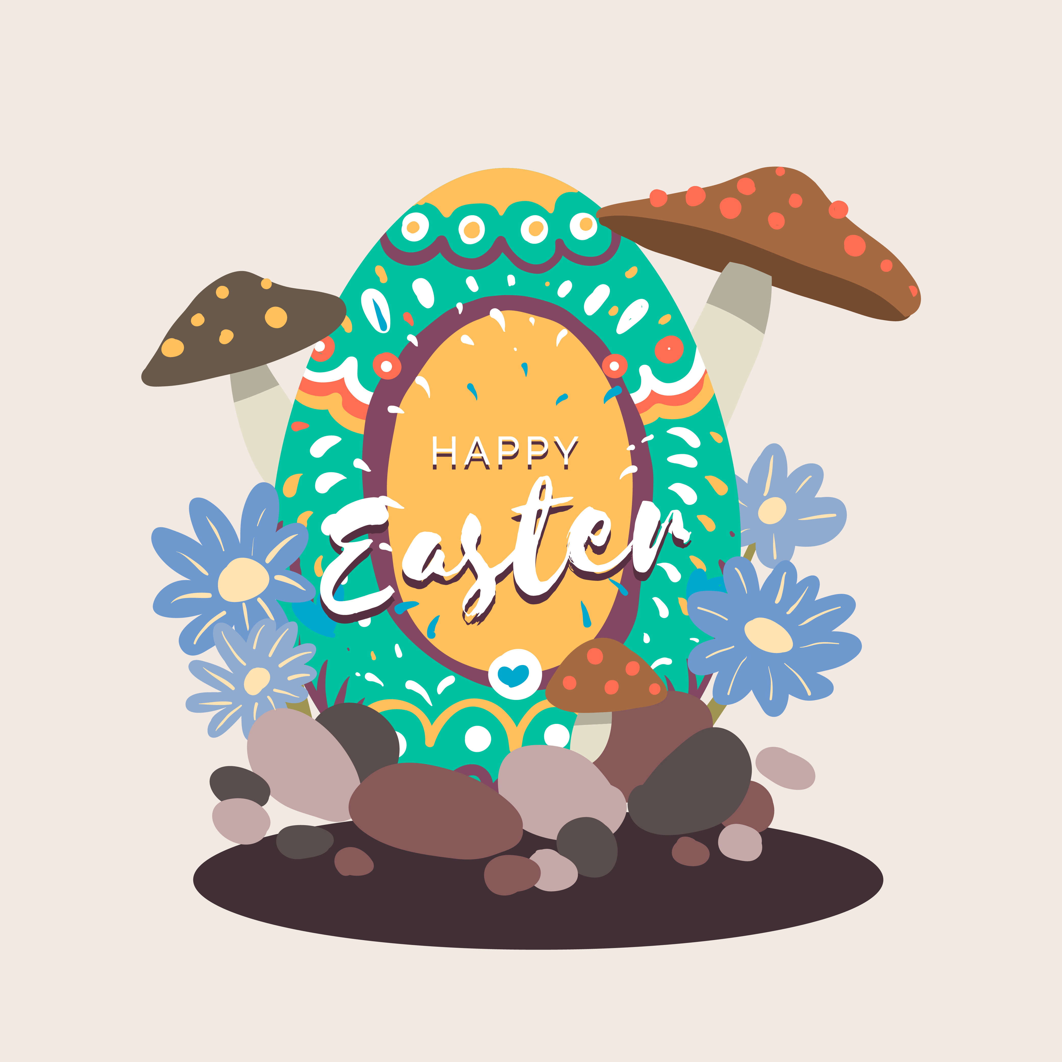 Download Easter egg design illustration - Download Free Vectors, Clipart Graphics & Vector Art