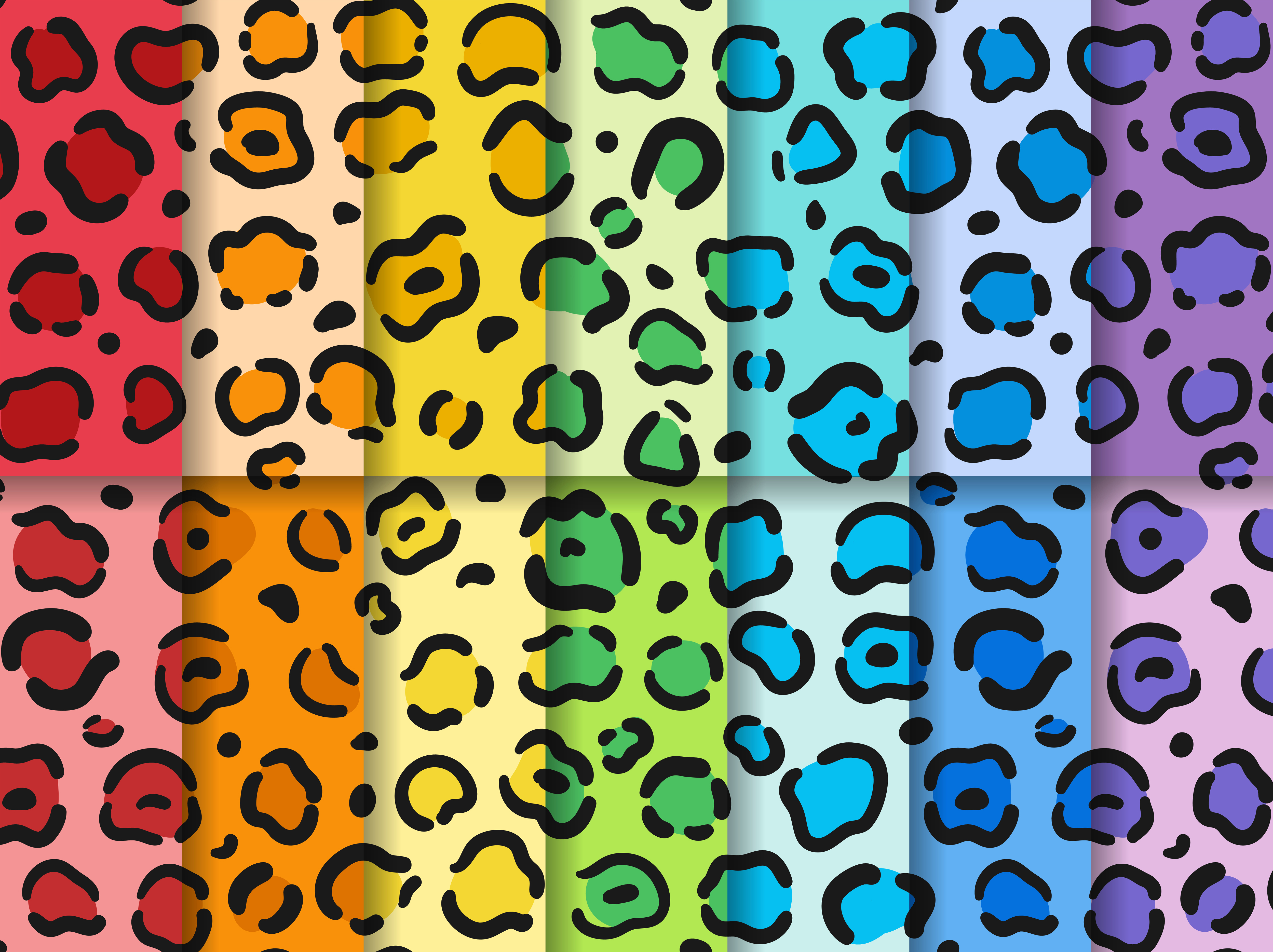 Download Collection of seamless colorful animal patterns vector - Download Free Vectors, Clipart Graphics ...