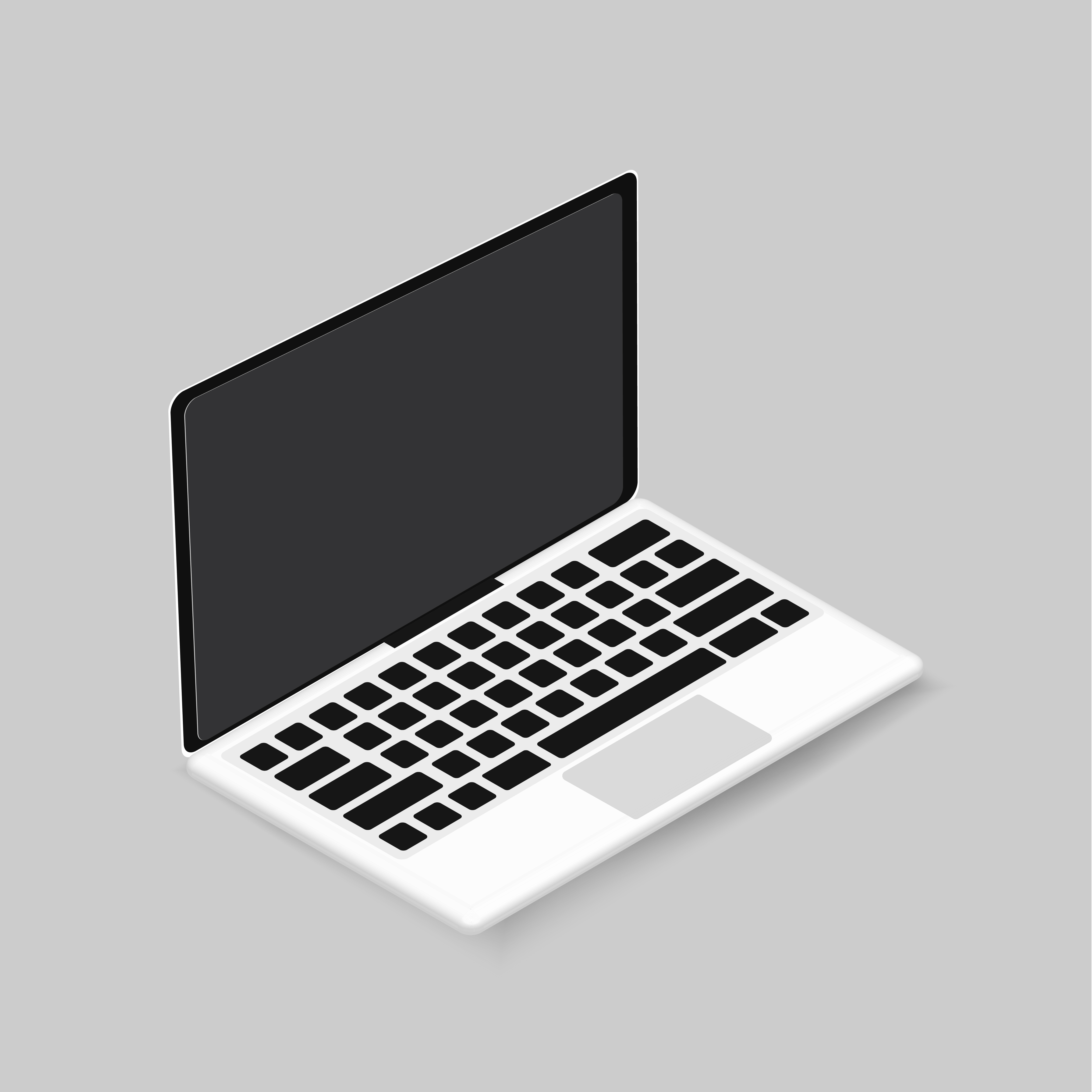 Vector icon of computer laptop icon - Download Free Vectors, Clipart