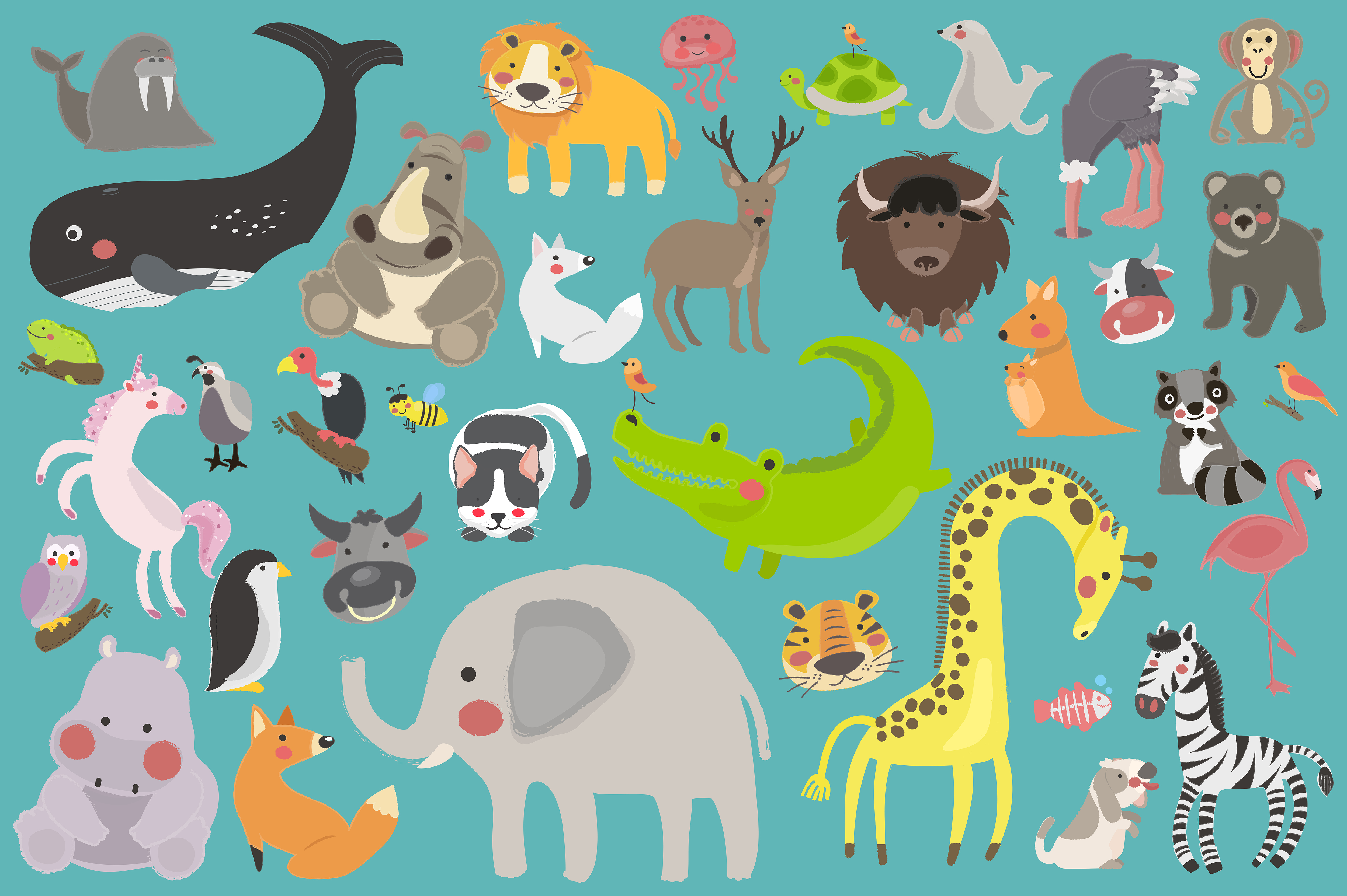 Wildlife Animals Cartoon