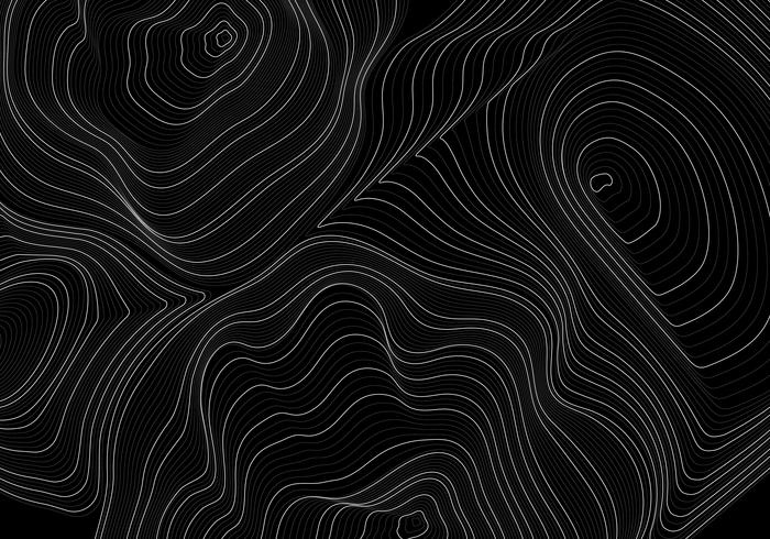 Monochrome abstract contour line illustration - Download Free Vectors
