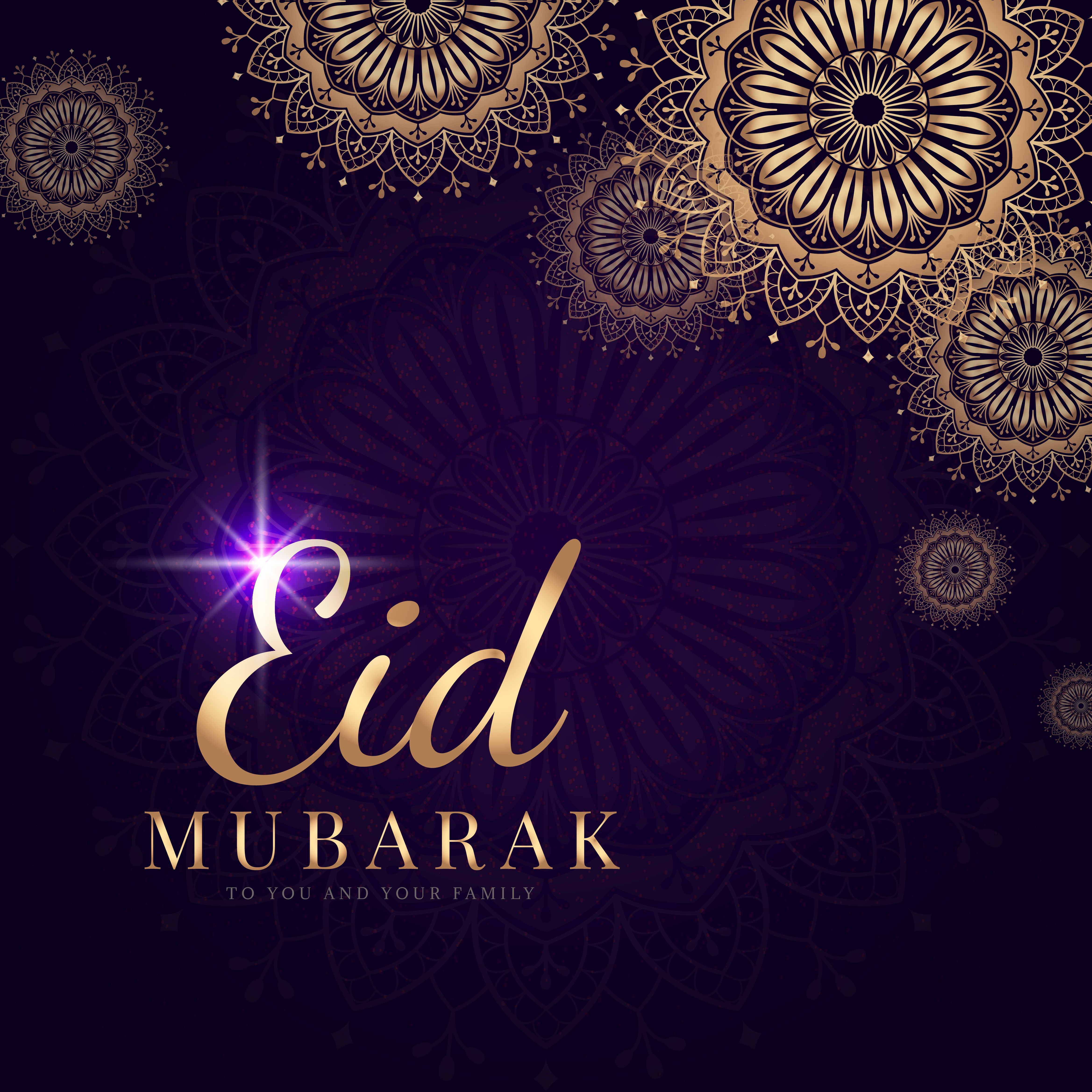 Eid Mubarak celebratory illustration - Download Free Vectors, Clipart ...