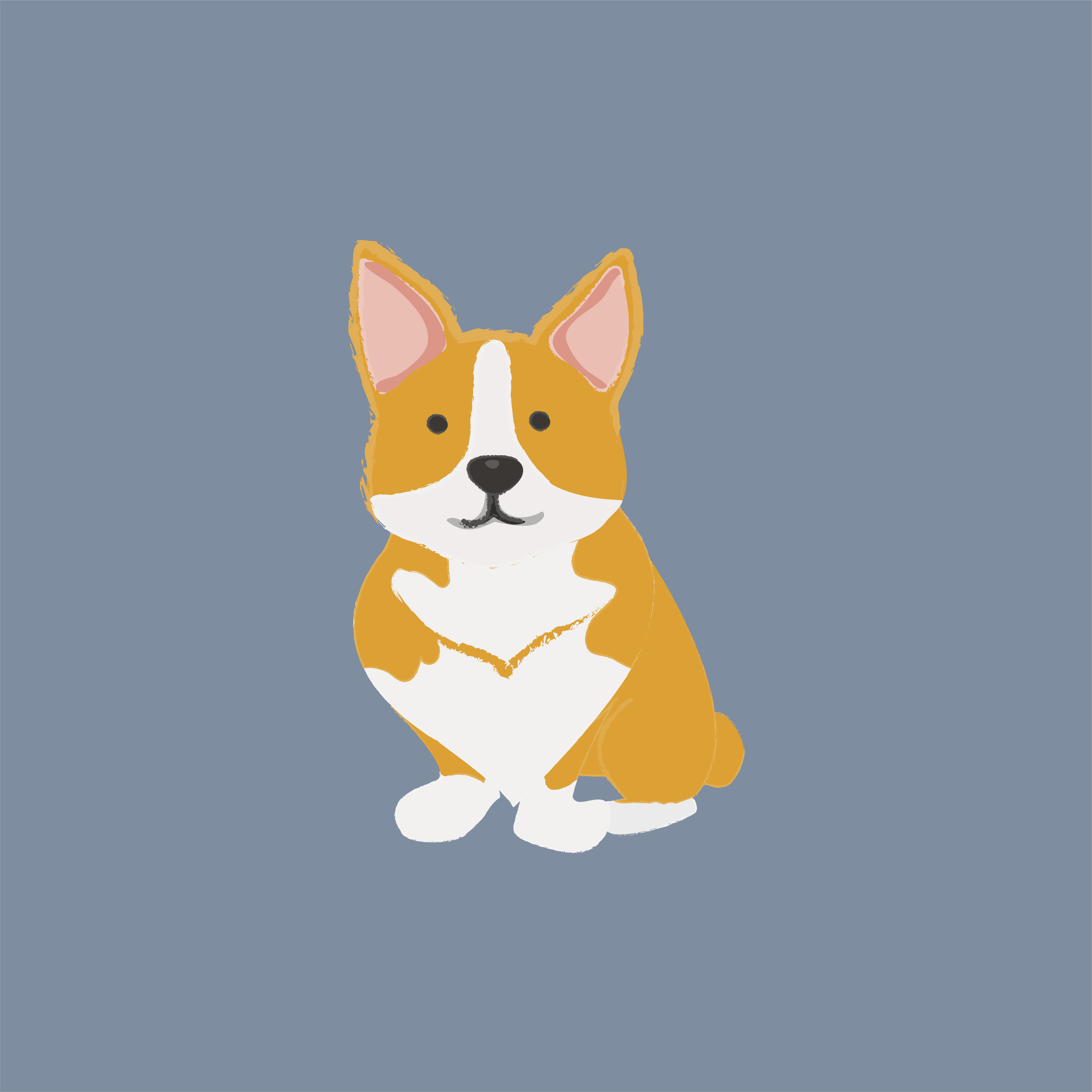 Cute illustration of a dog Download Free Vectors