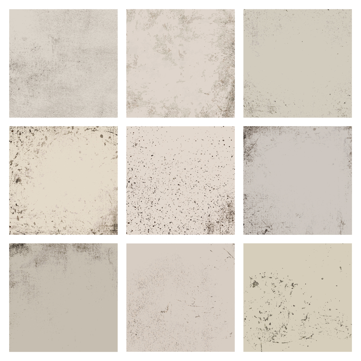 Beige grunge distressed texture collection - Download Free Vectors