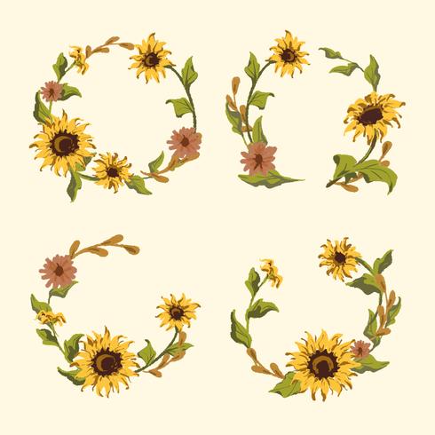 Free Free 280 Free Sunflower Wreath Clipart SVG PNG EPS DXF File