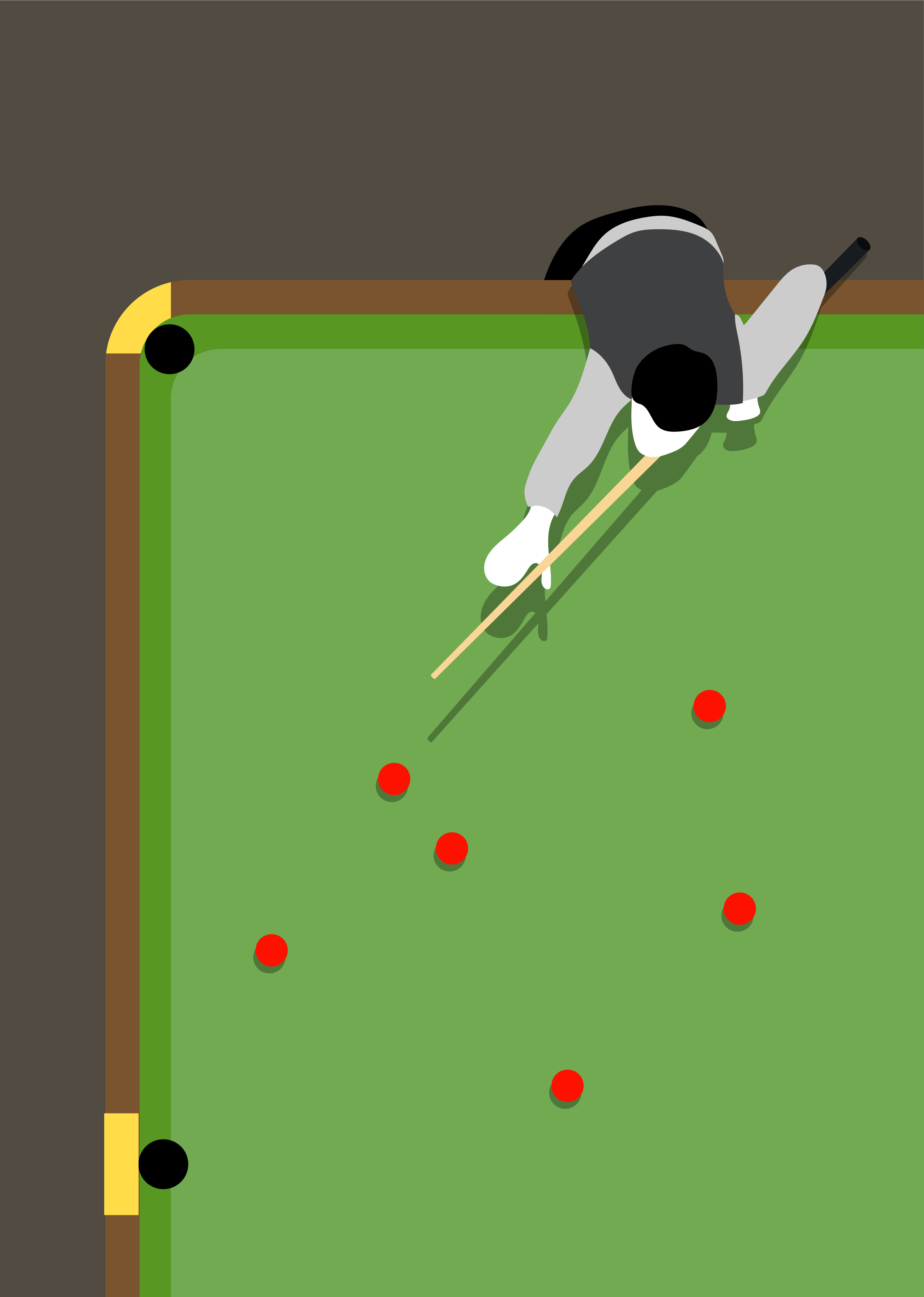 Aerial view of a pool table Download Free Vectors, Clipart Graphics