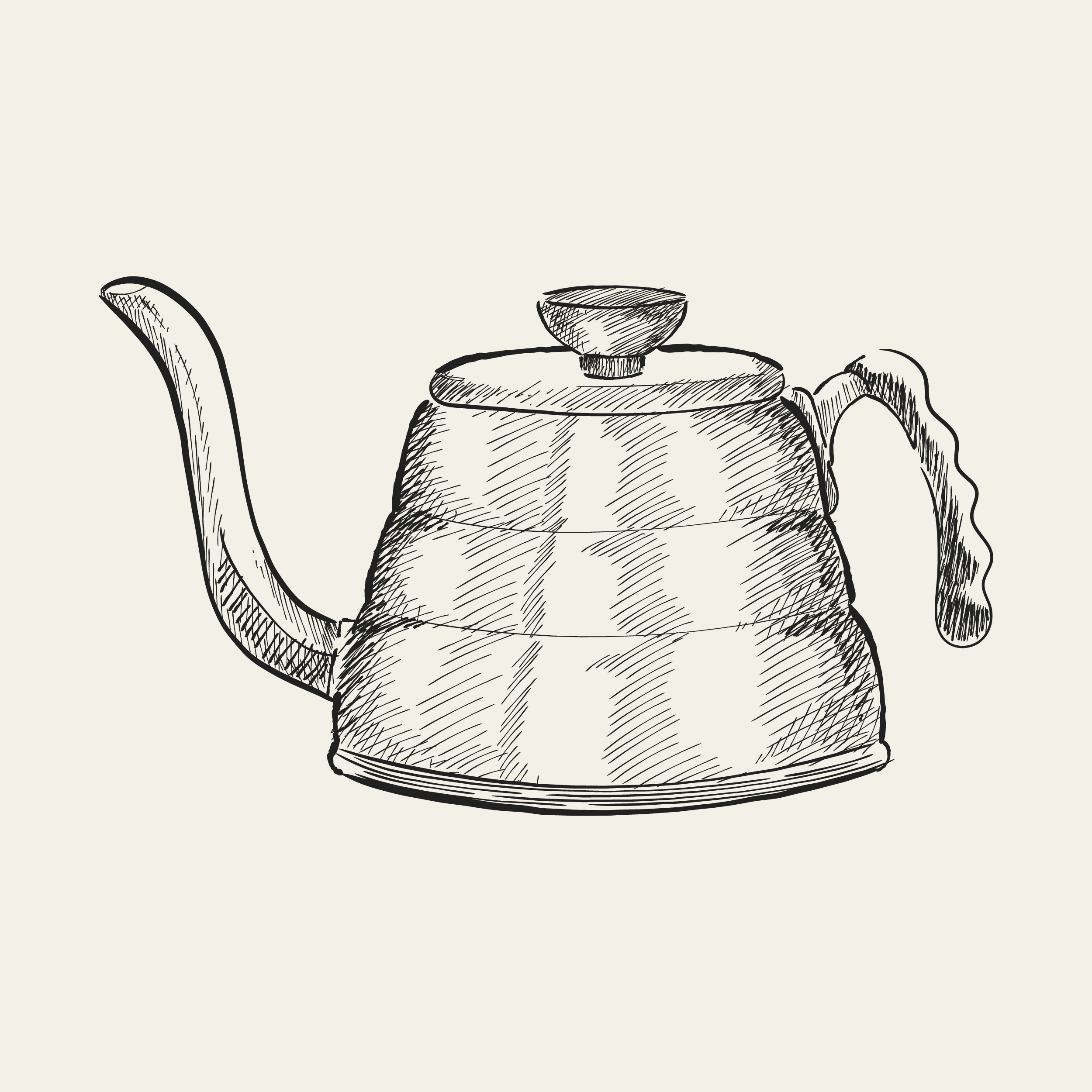 Vintage illustration of a tea kettle Download Free Vectors, Clipart