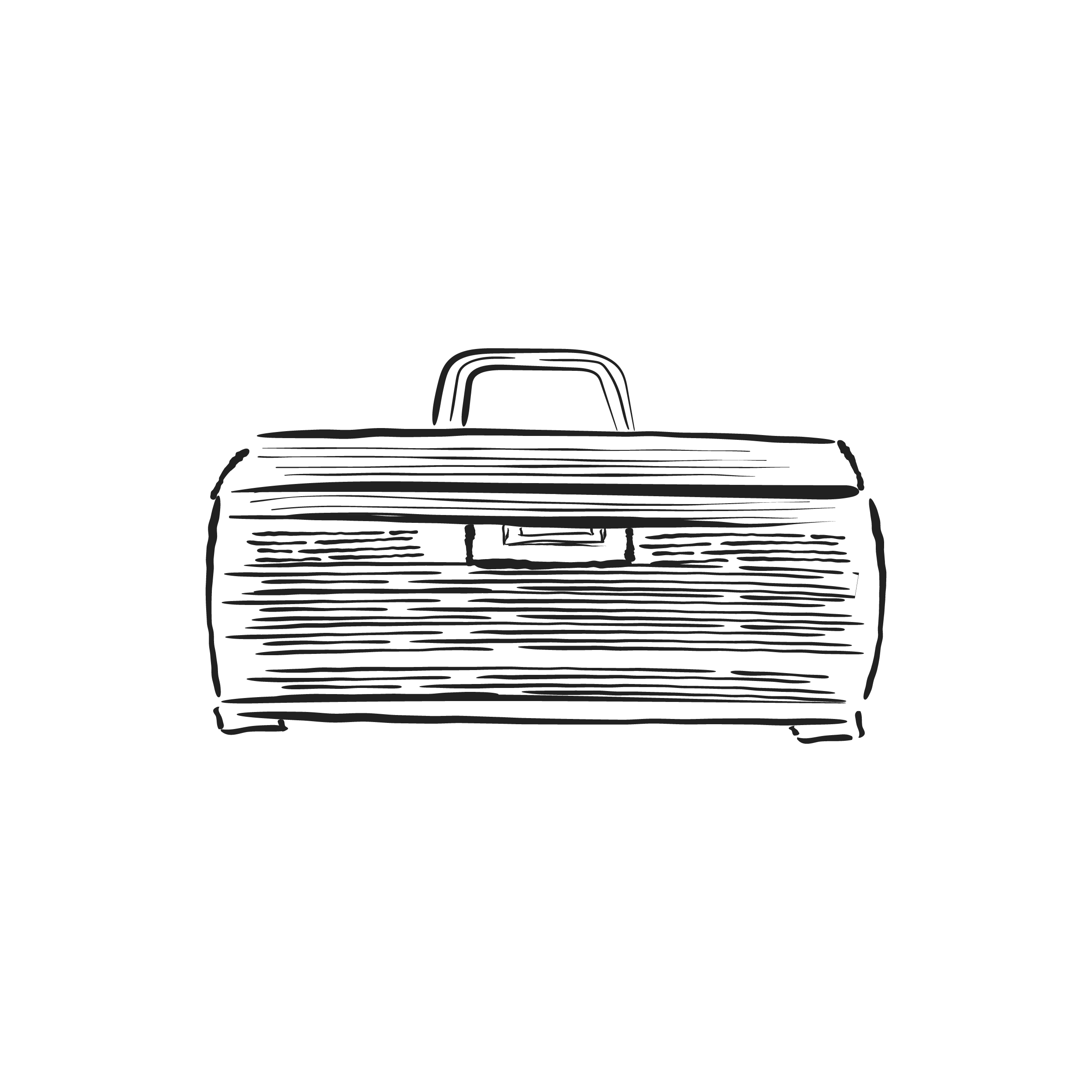 Vintage illustration of a fishing tackle box Download Free Vectors