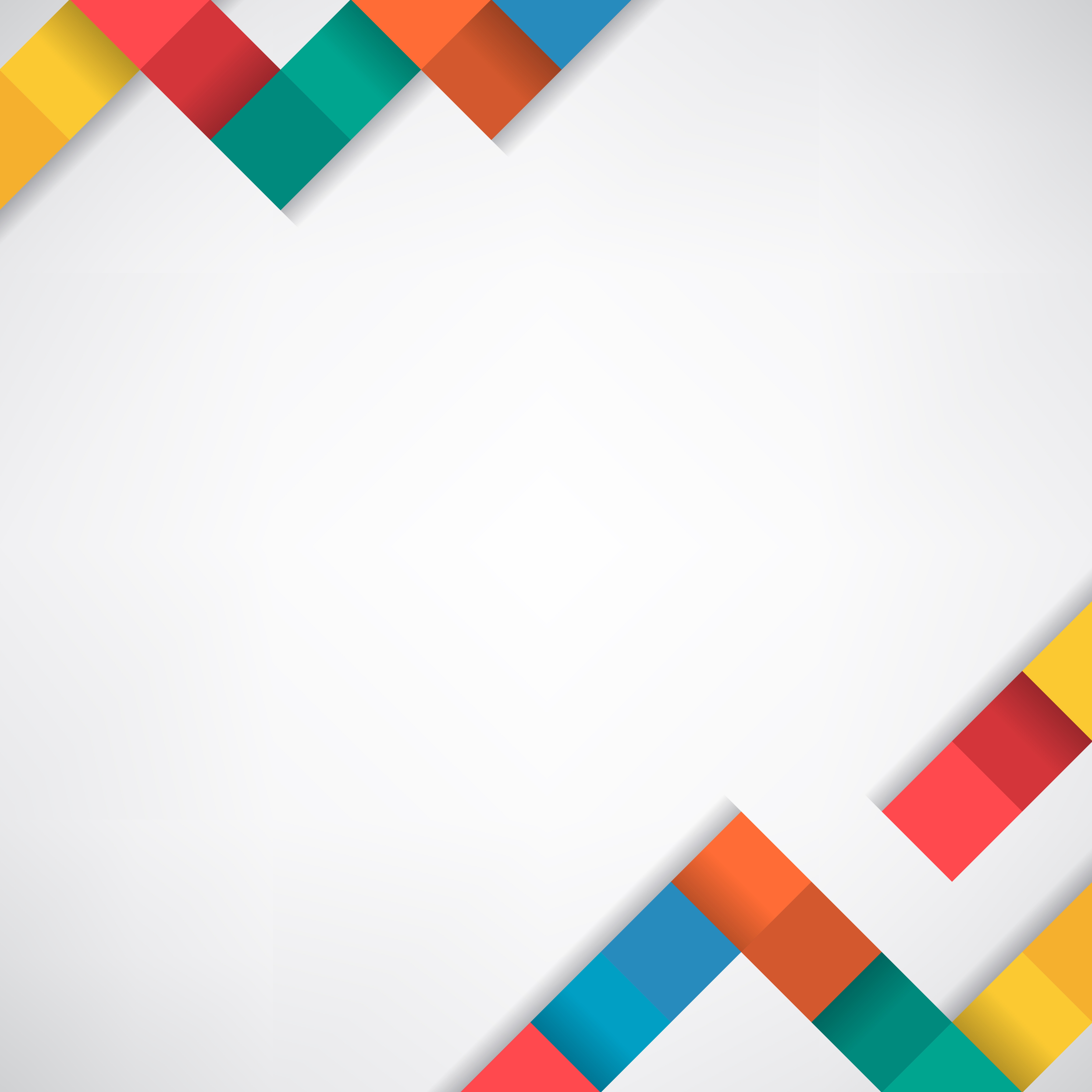 Colorful blocks on blank white background vector - Download Free