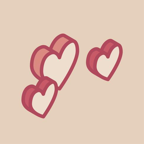 Illustration of valentine39s icons vector