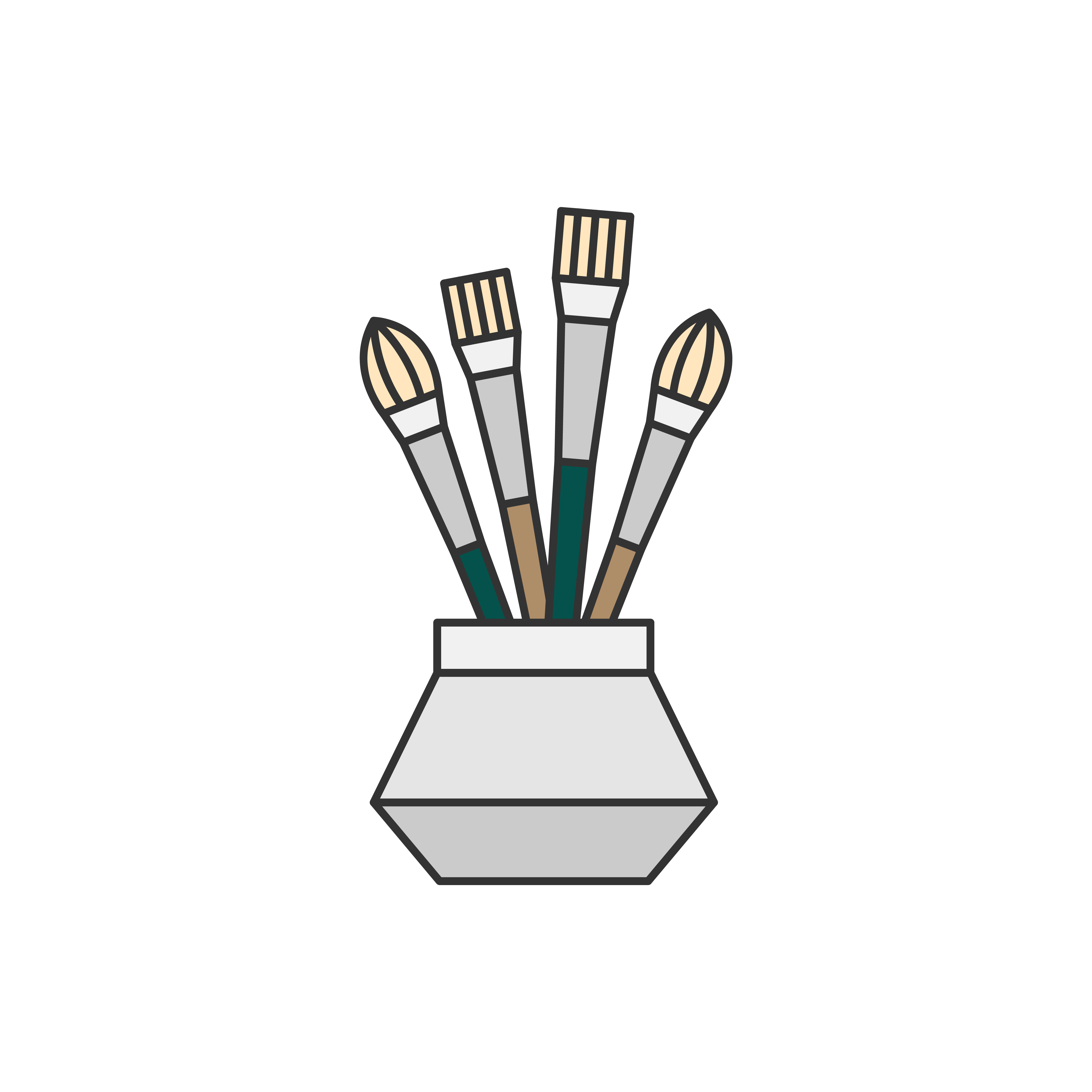 Set of paint brushes Download Free Vectors, Clipart Graphics & Vector Art