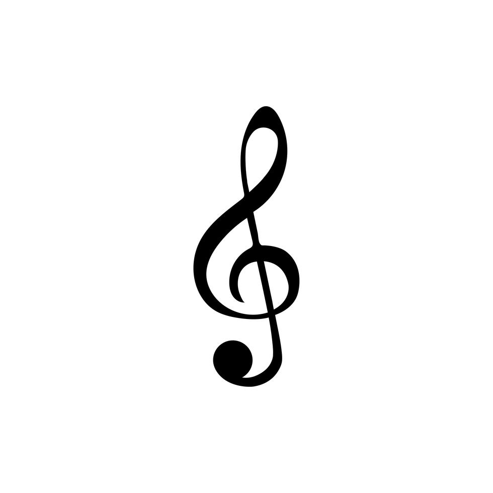 Illustration of a treble clef musical note - Download Free Vectors