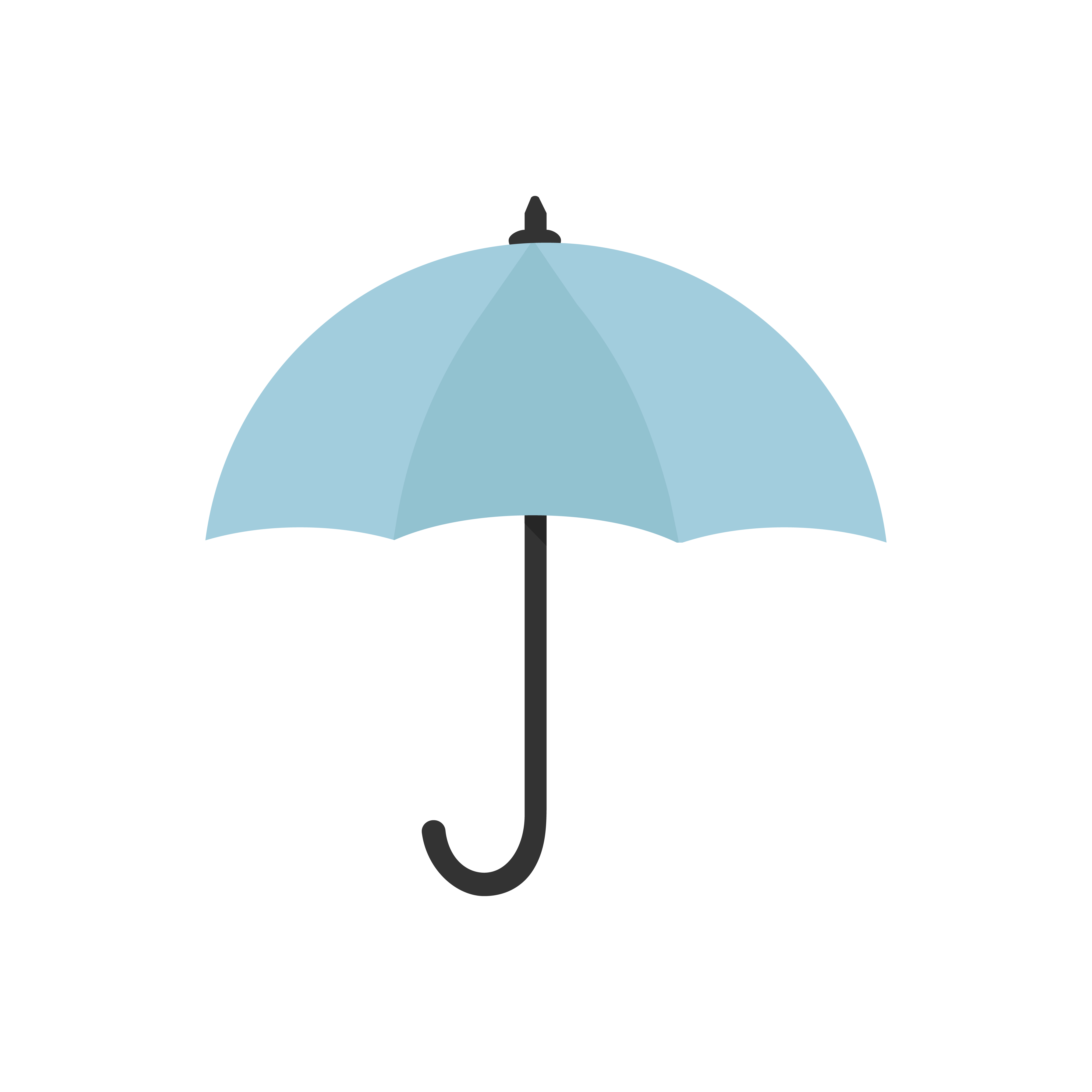 Blue umbrella icon isolated graphic illustration - Download Free Vectors, Clipart Graphics ...