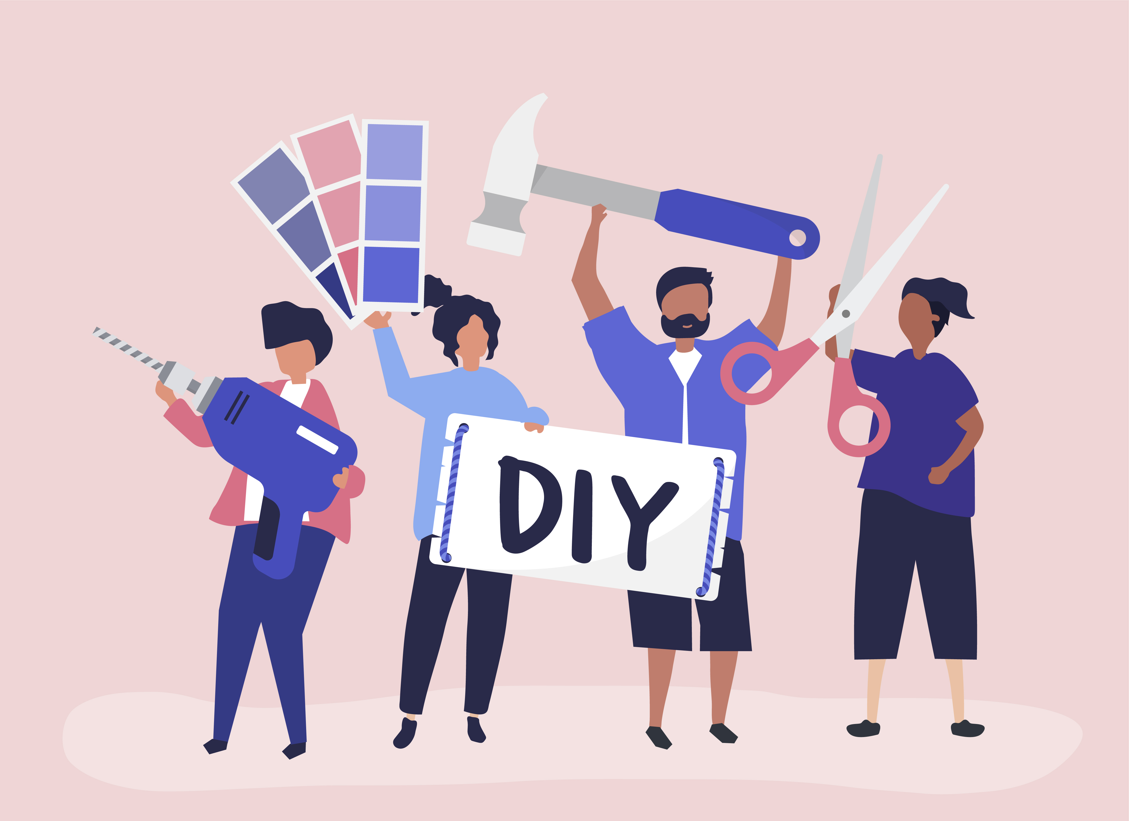 Download Character illustration of DIY home improvement concept ...
