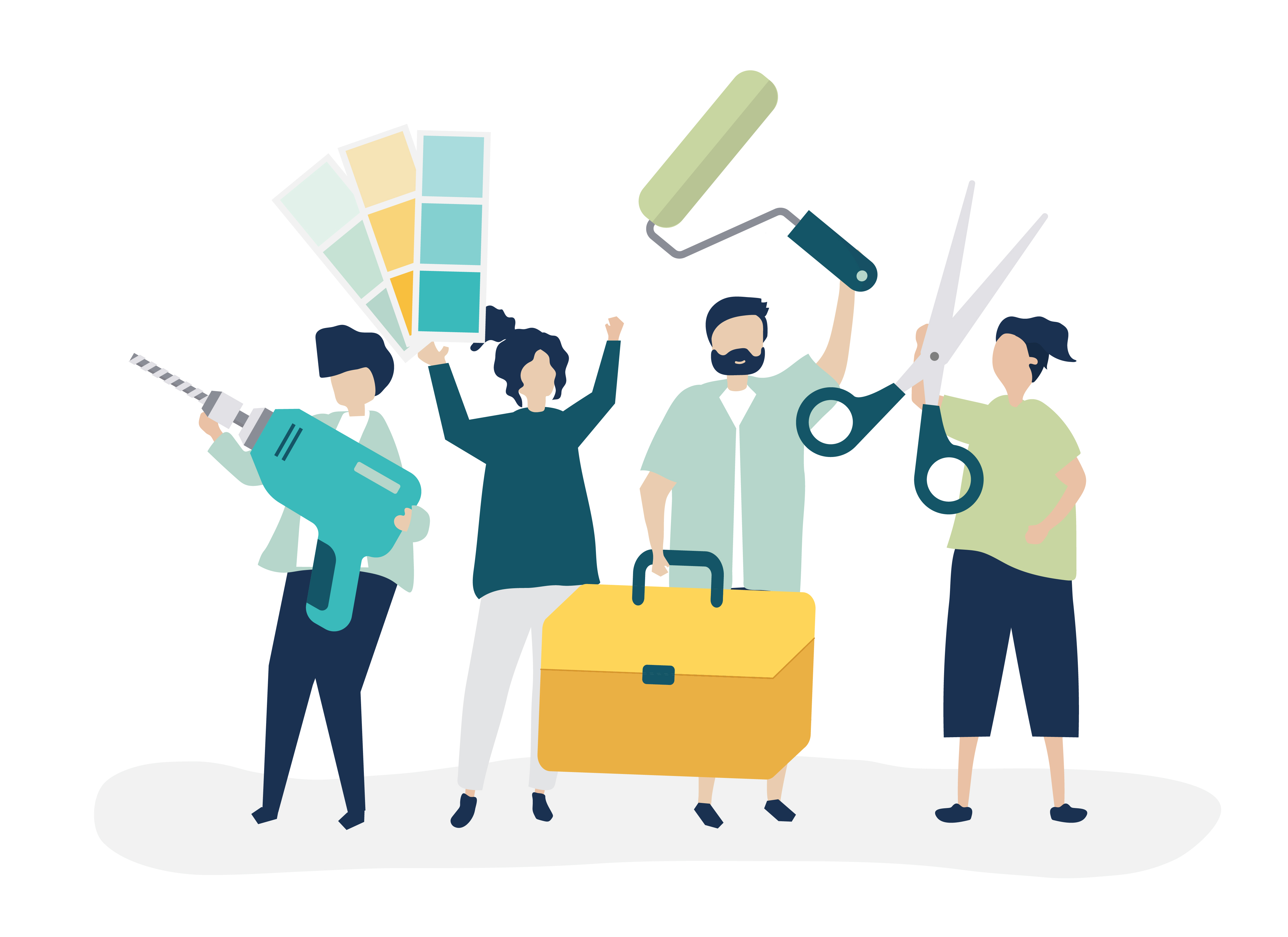 Download Character illustration of home improvement concept ...
