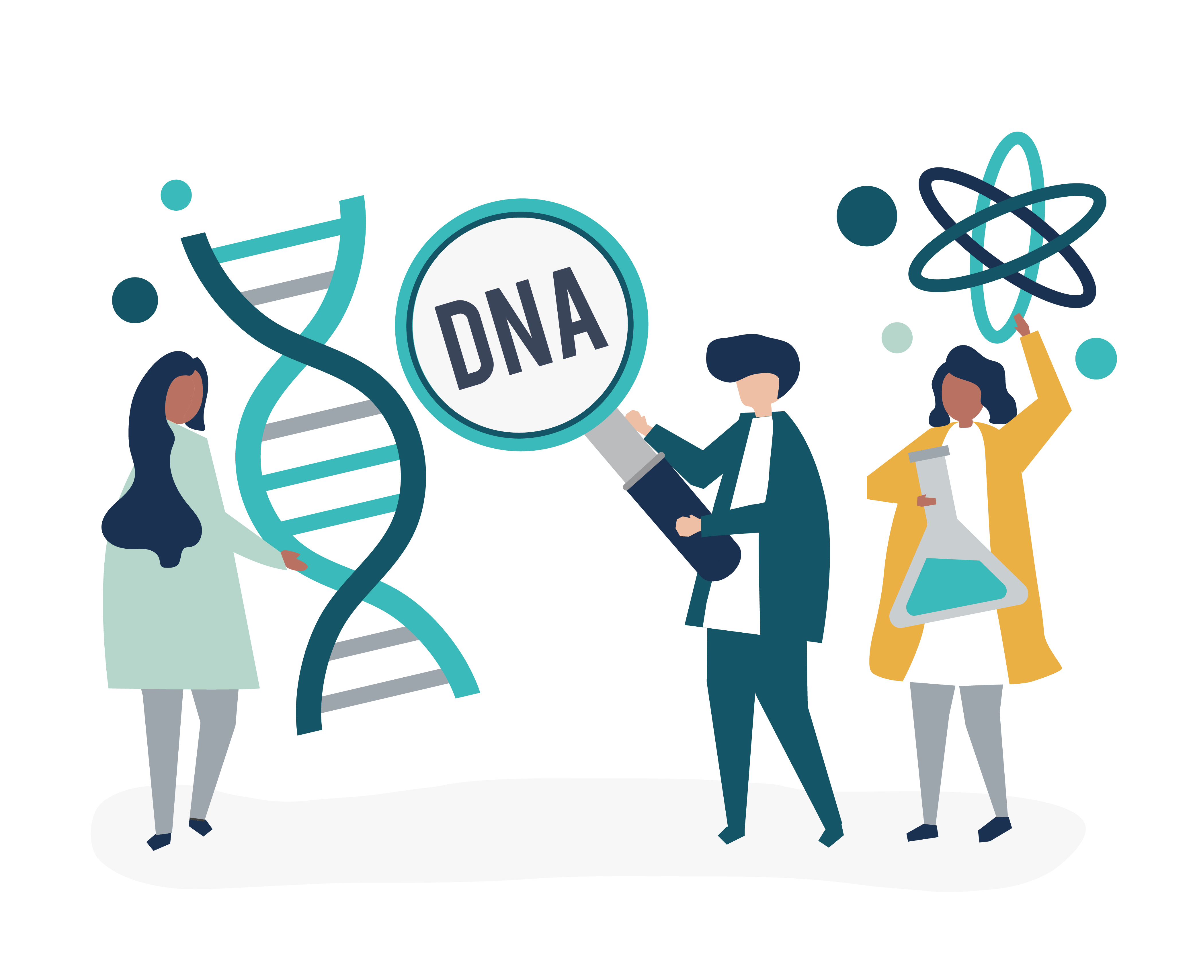 Download Genetic Scientists conducting research and experiment - Download Free Vectors, Clipart Graphics ...