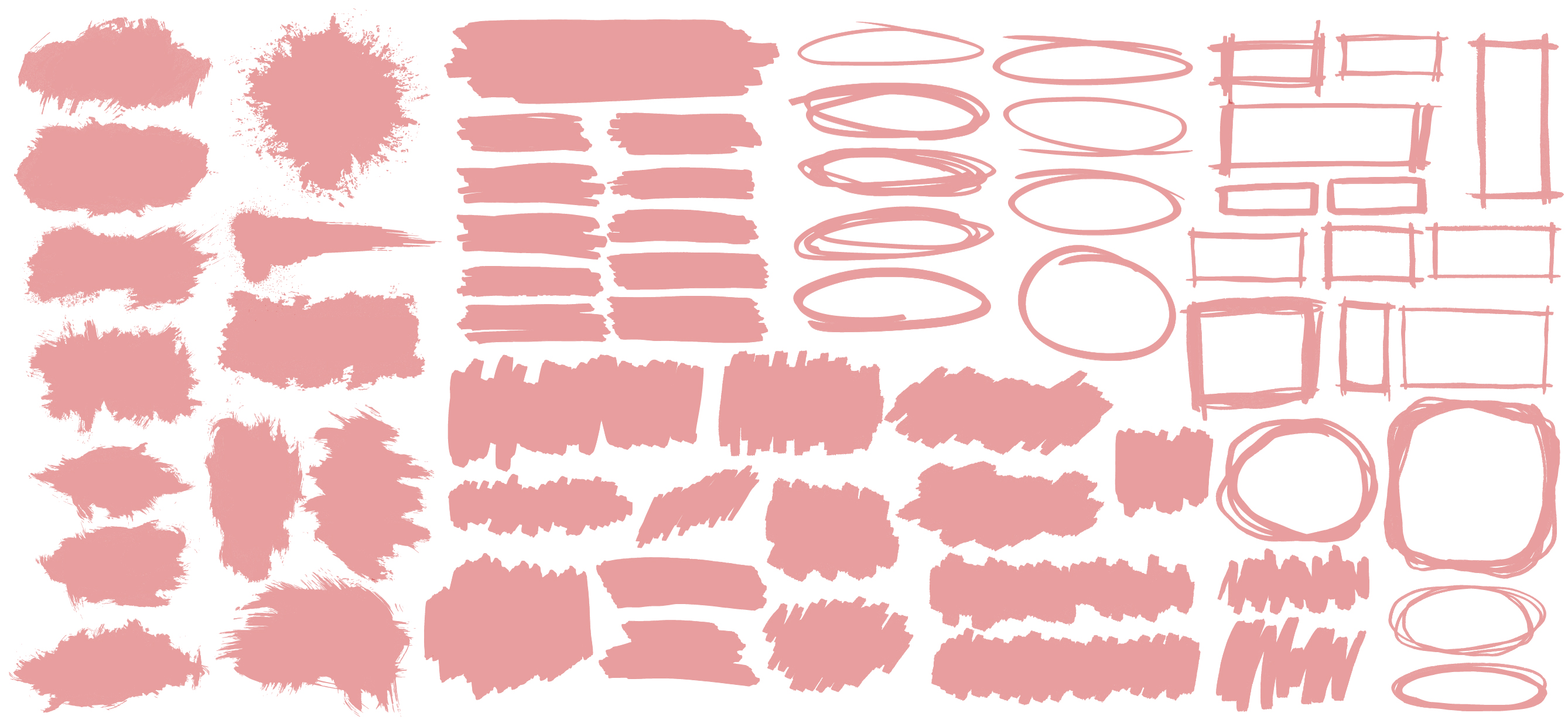 Collection of pastel pink  banners  illustration Download 