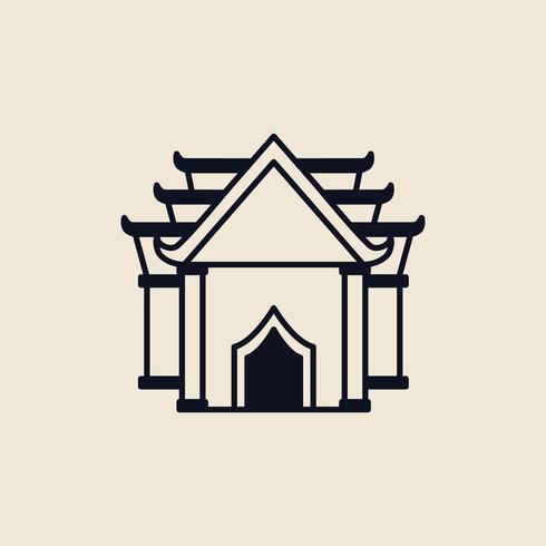 Illustration of a buddhist temple - Download Free Vectors, Clipart