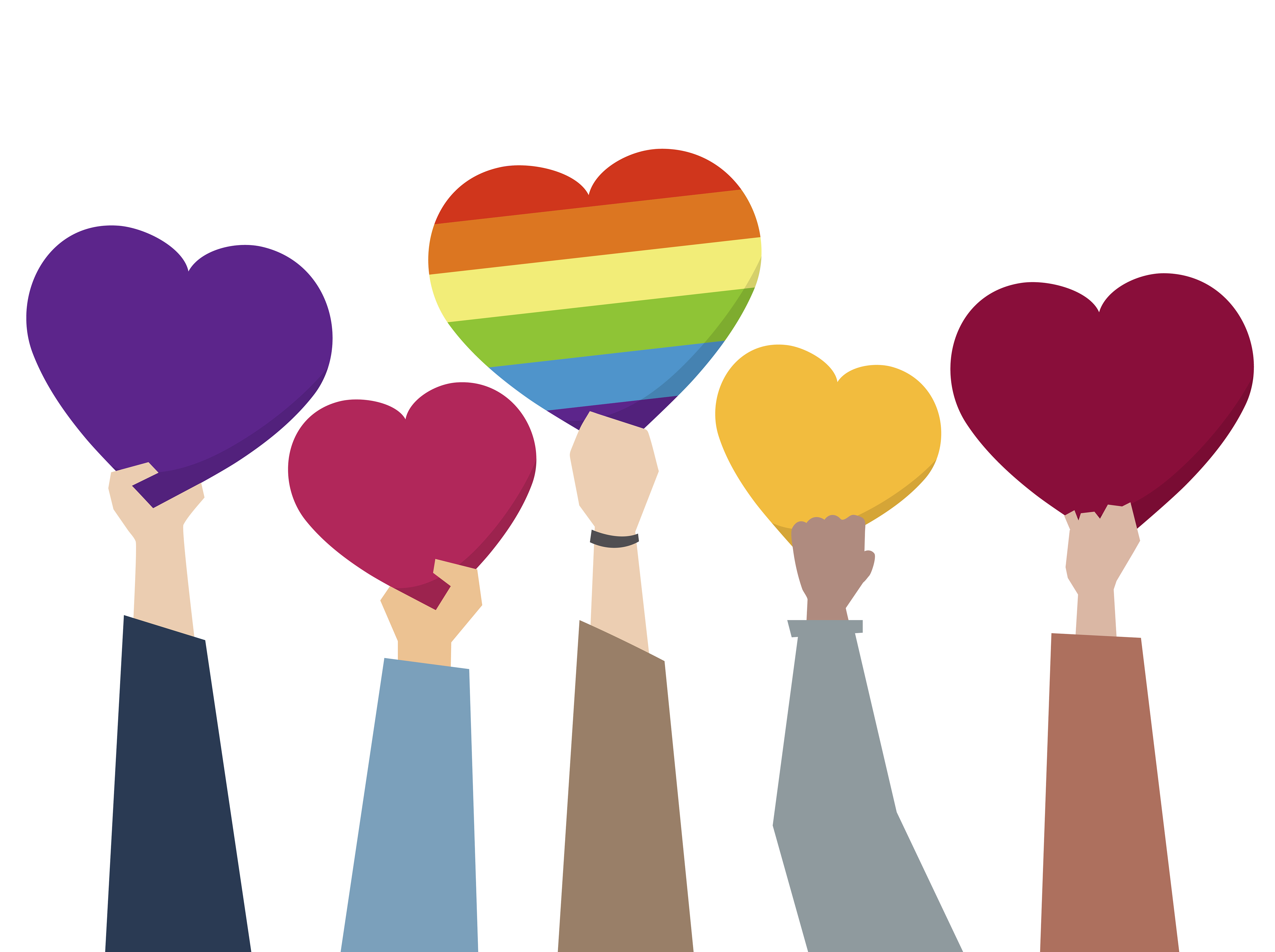 LGBTQ love heart symbol - Download Free Vectors, Clipart Graphics ...