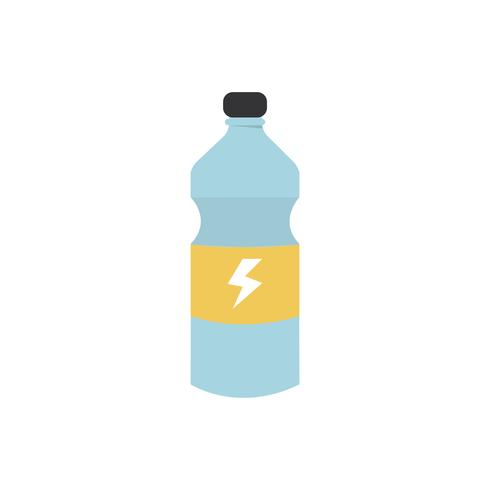 A bottle of energy drink graphic illustration