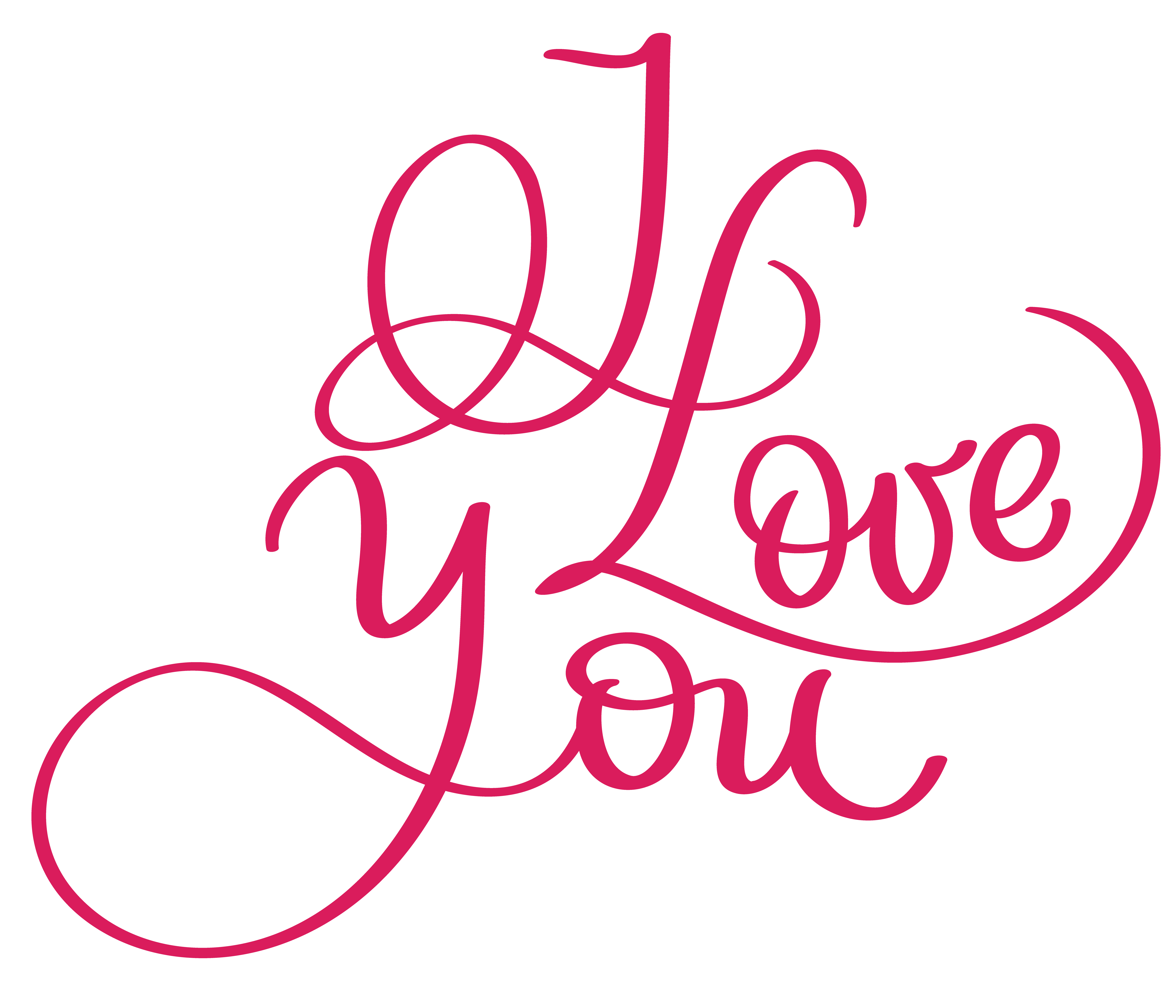 Download I love you red vector vintage text. Calligraphy lettering ...