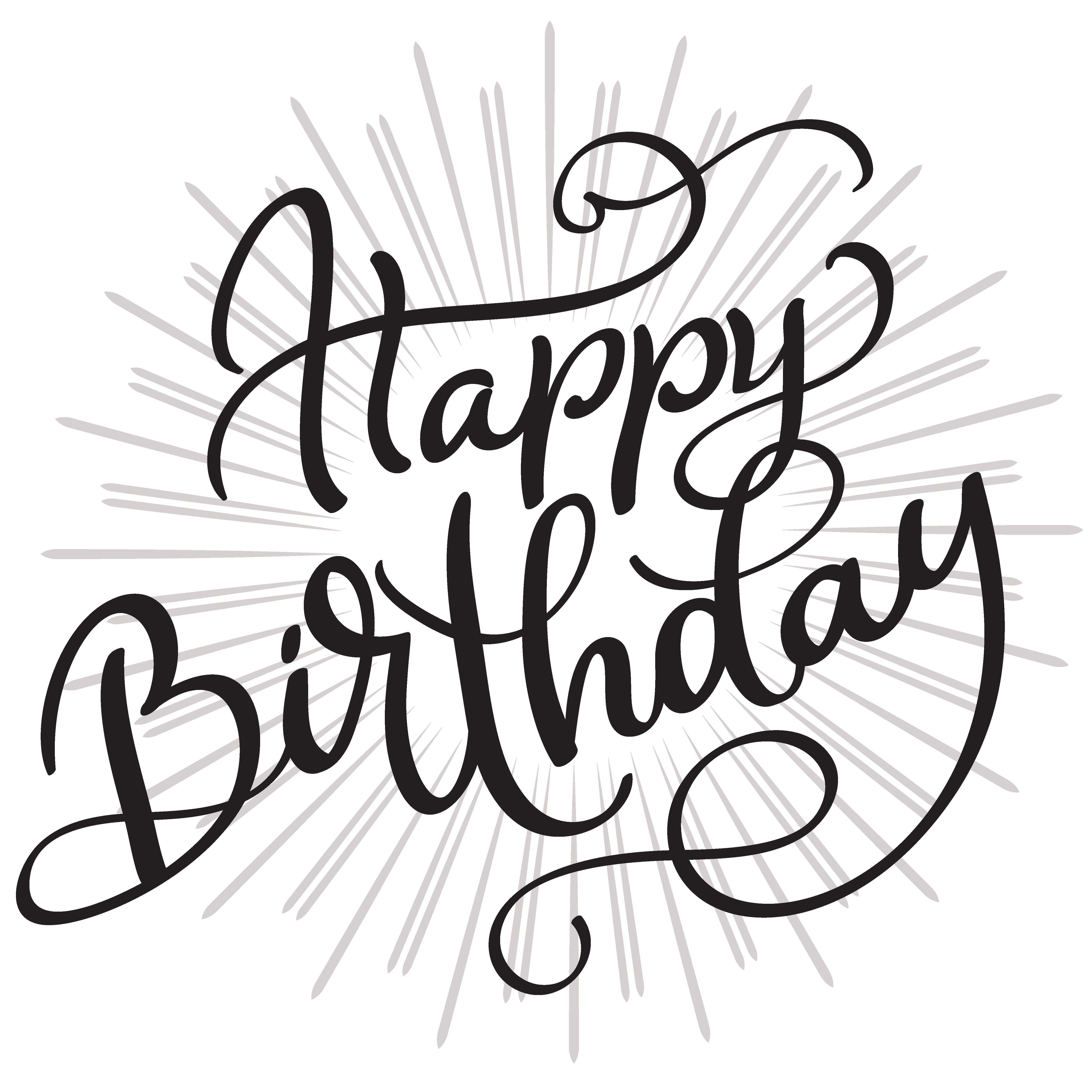 Happy Birthday Hand Drawn Calligraphy Lettering Vecto - vrogue.co