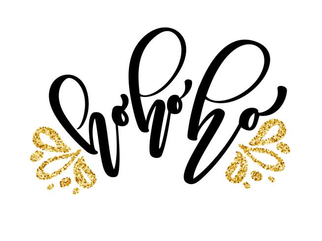Ho-ho-ho Christmas calligraphy vector greeting card with modern brush lettering. Banner for winter season greetings - Download Free Vectors, Clipart Graphics & Vector Art