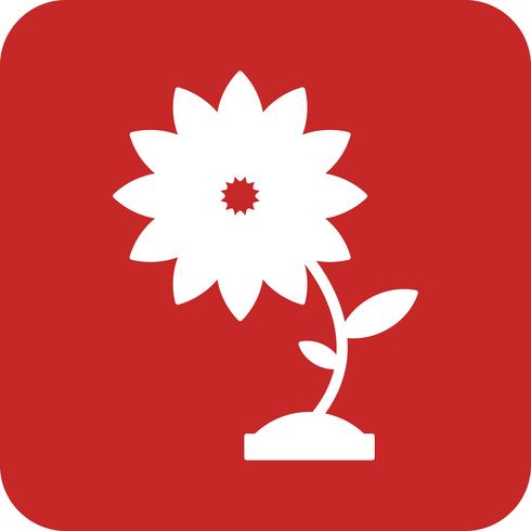 vector flower icon 