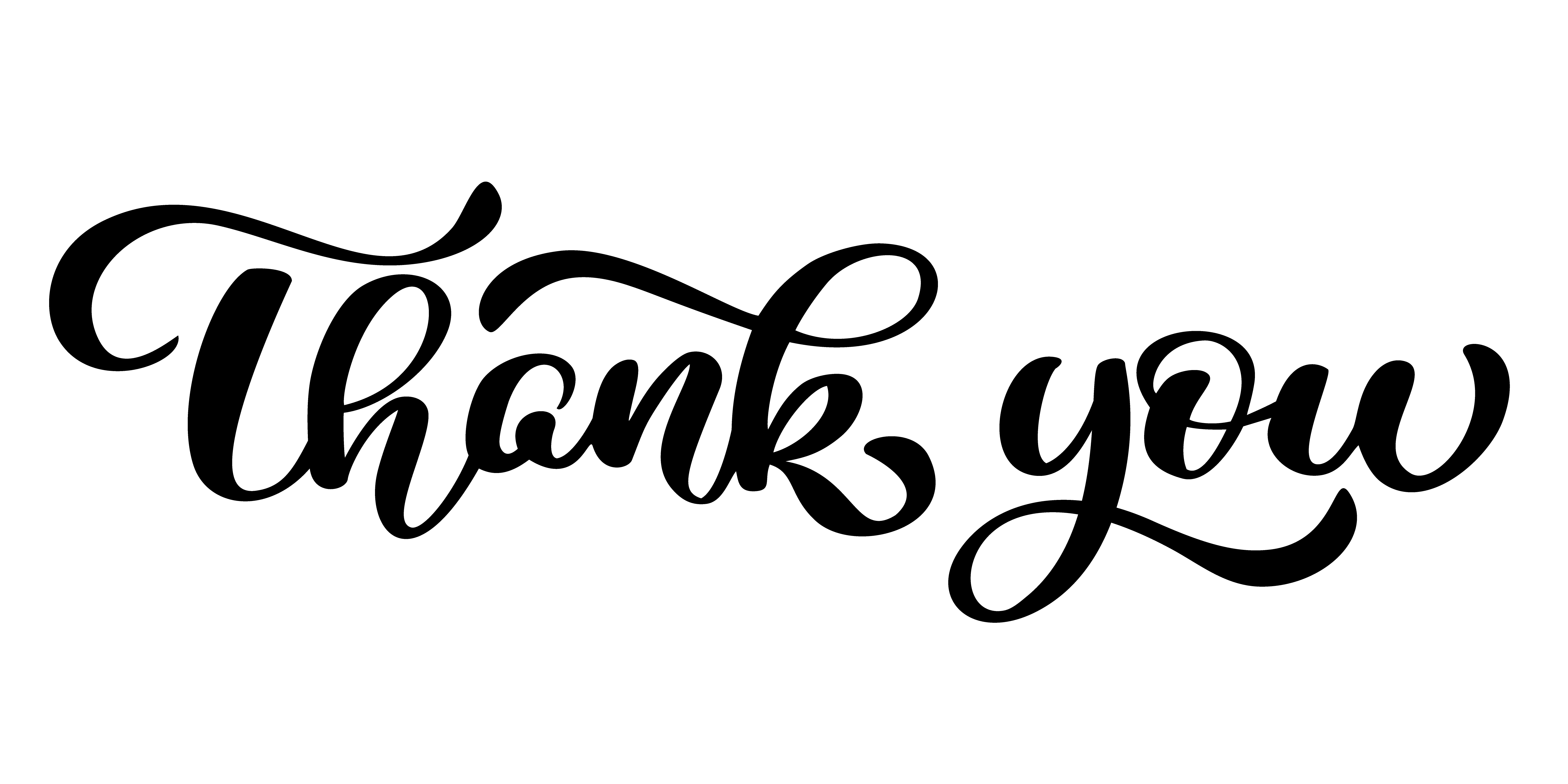 Thanks Digital Calligraphy Clip Art At Clker Com Vect - vrogue.co