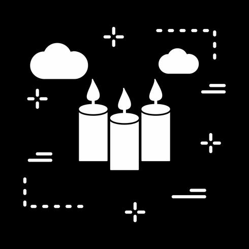 icono de velas vectoriales vector