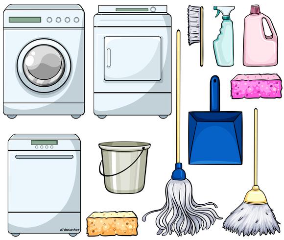 Cleaning objects vector