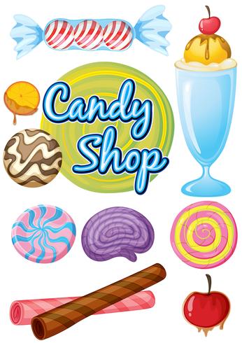 Candy shop vector