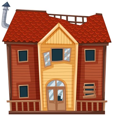 Vieille Maison De Couleur Rouge Telecharger Vectoriel Gratuit