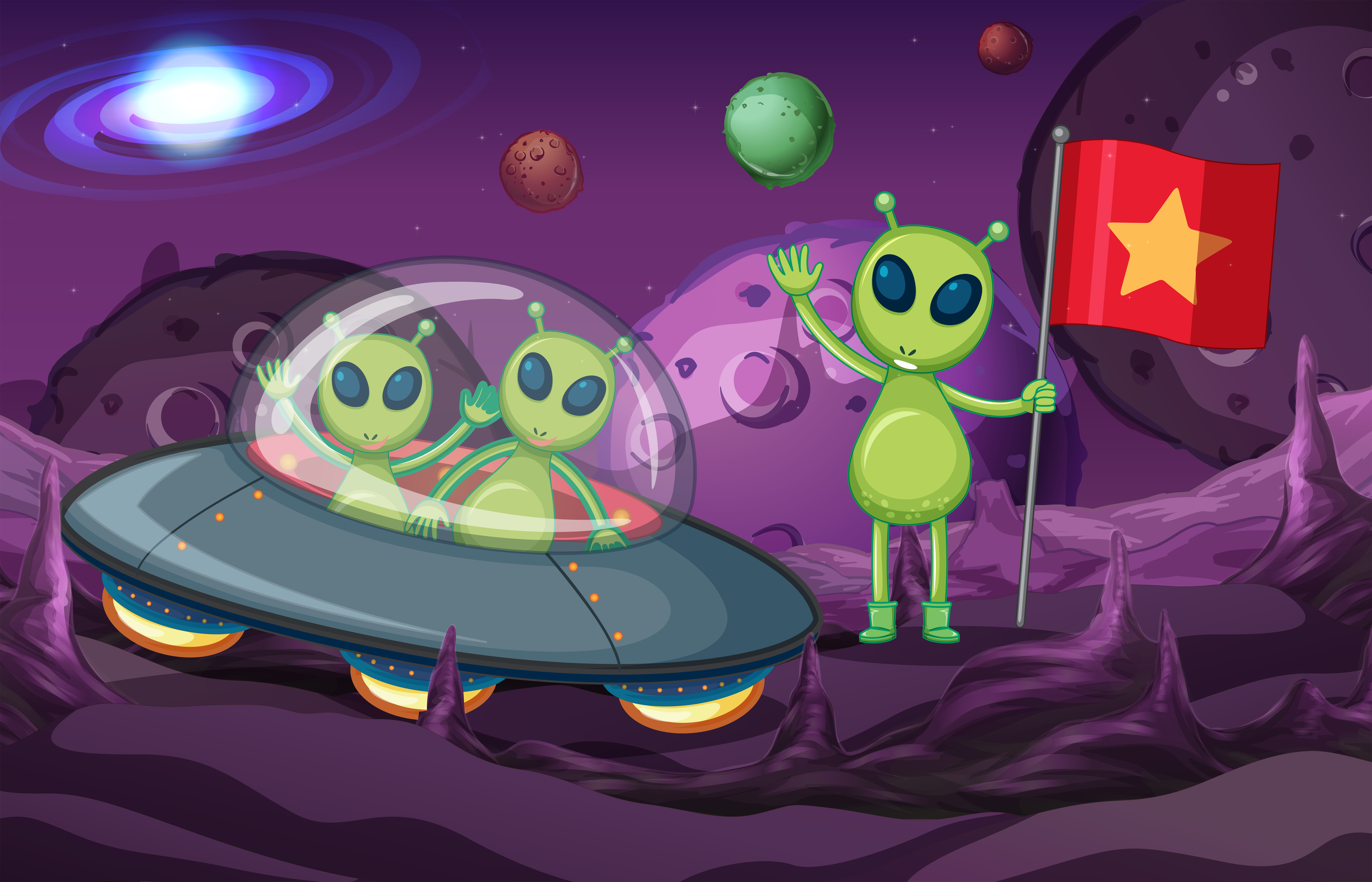 aliens in spaceship aliens in spaceship