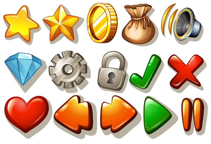 Download Gaming icon set - Download Free Vectors, Clipart Graphics ...