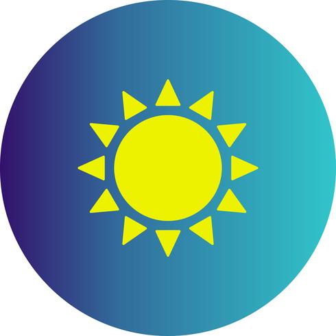 icono de vector sol