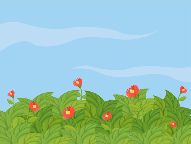 A beautiful flower plants vector