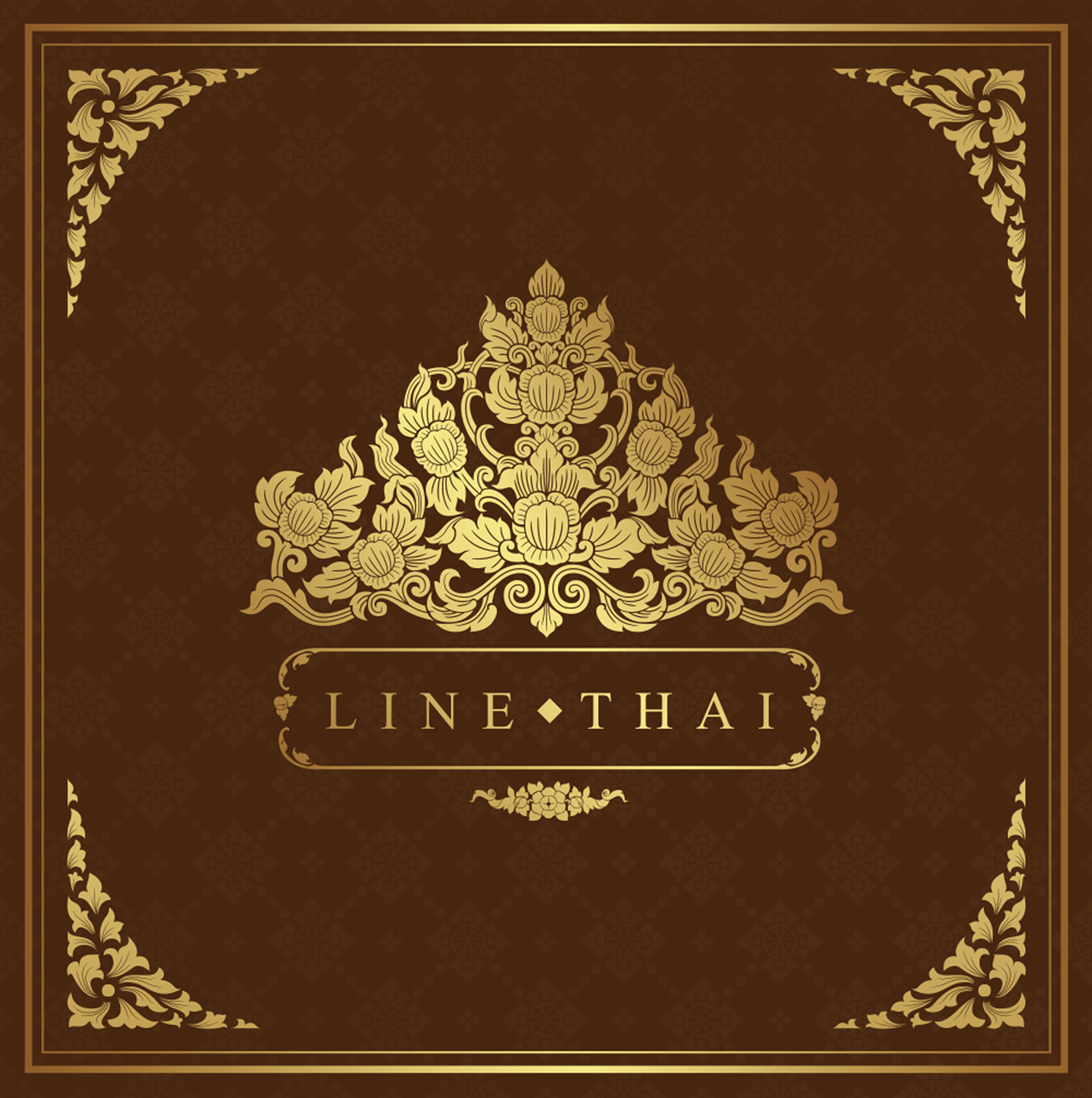 Thai art luxury temple and background pattern 413756 Vector Art at Vecteezy