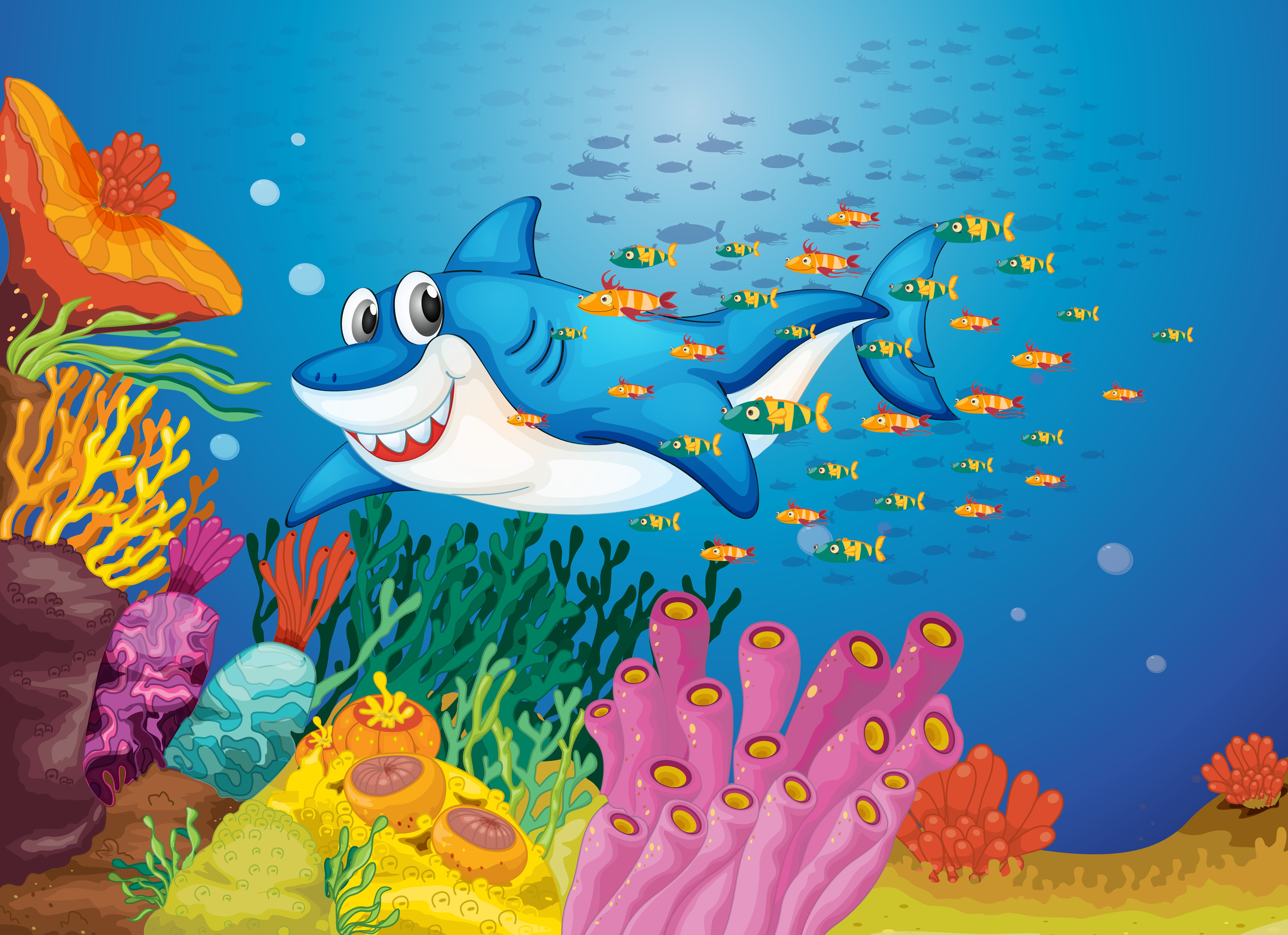 Download shark fish 413770 Vector Art at Vecteezy