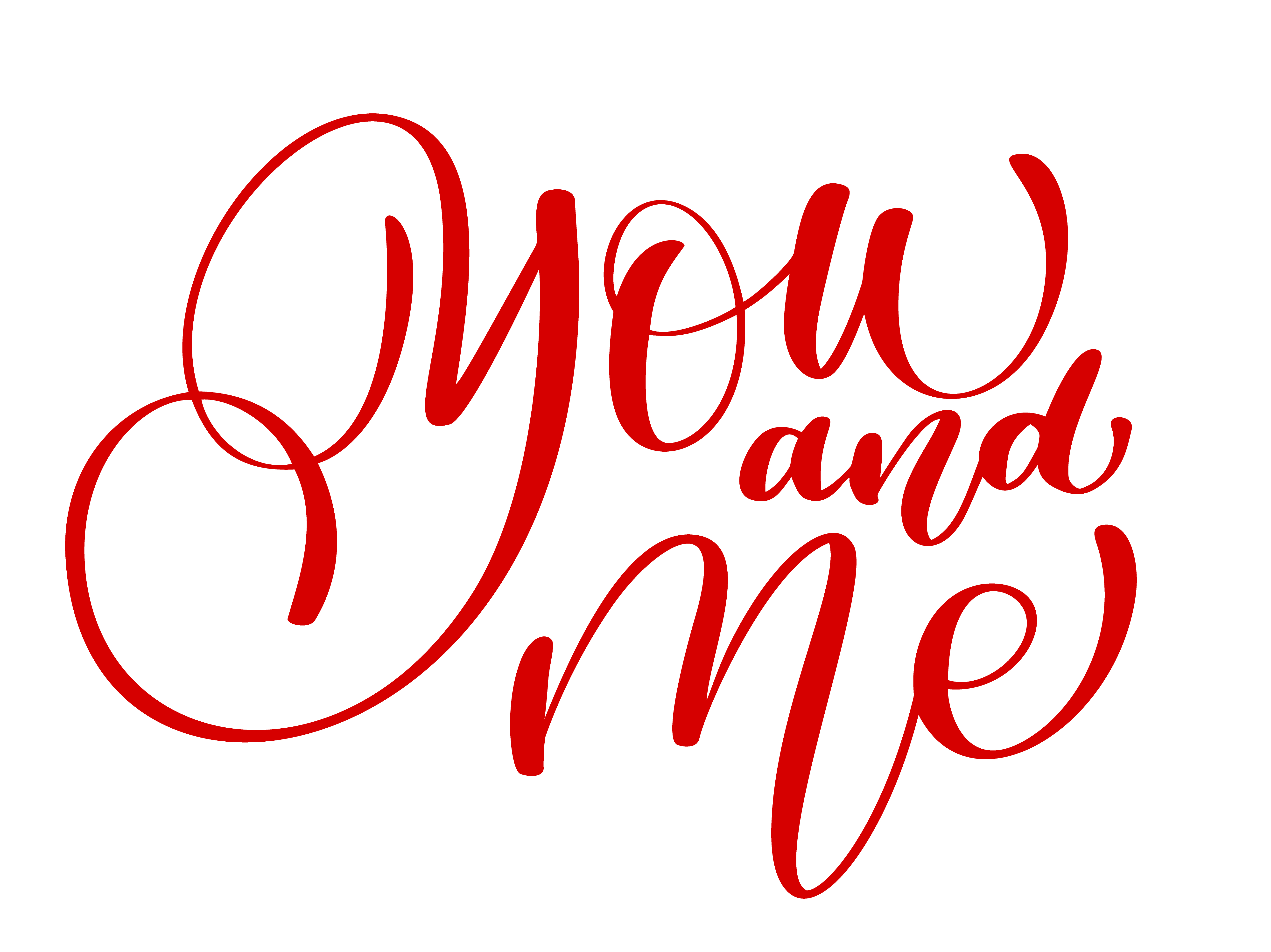 Download hand-lettering of red you and me. Happy Valentines day ...