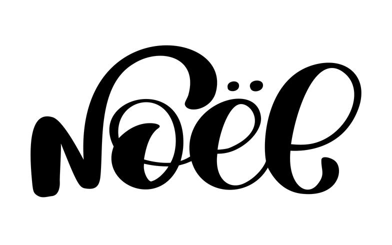 French Merry Christmas Joyeux Noel. Premium luxury background for holiday greeting card. Fun brush ink typography for photo overlays, t-shirt print, flyer, poster design vector