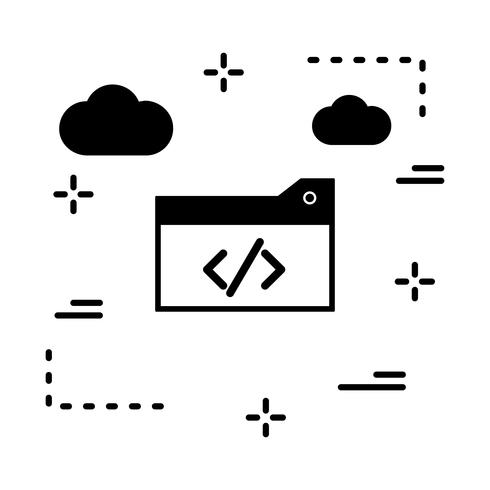 icono de código de optimización de vector