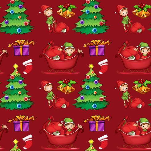 Christmas wrapping vector