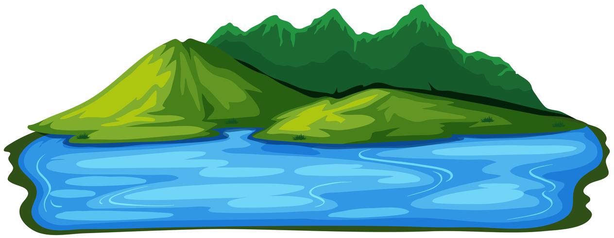 A Beautiful Natural Island Landscape vector